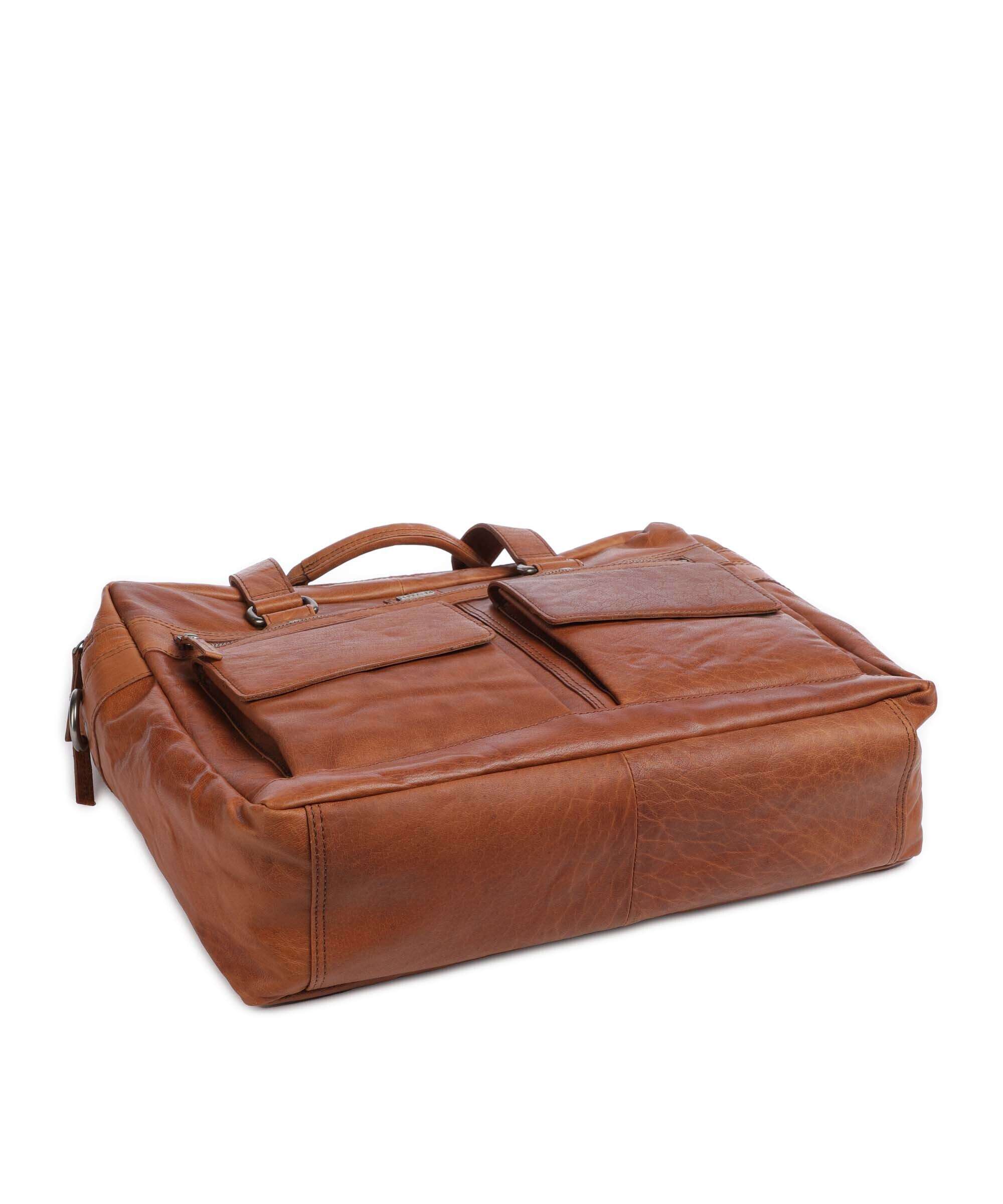 Spikes & Sparrow Bronco Briefcase cognac - Image 5