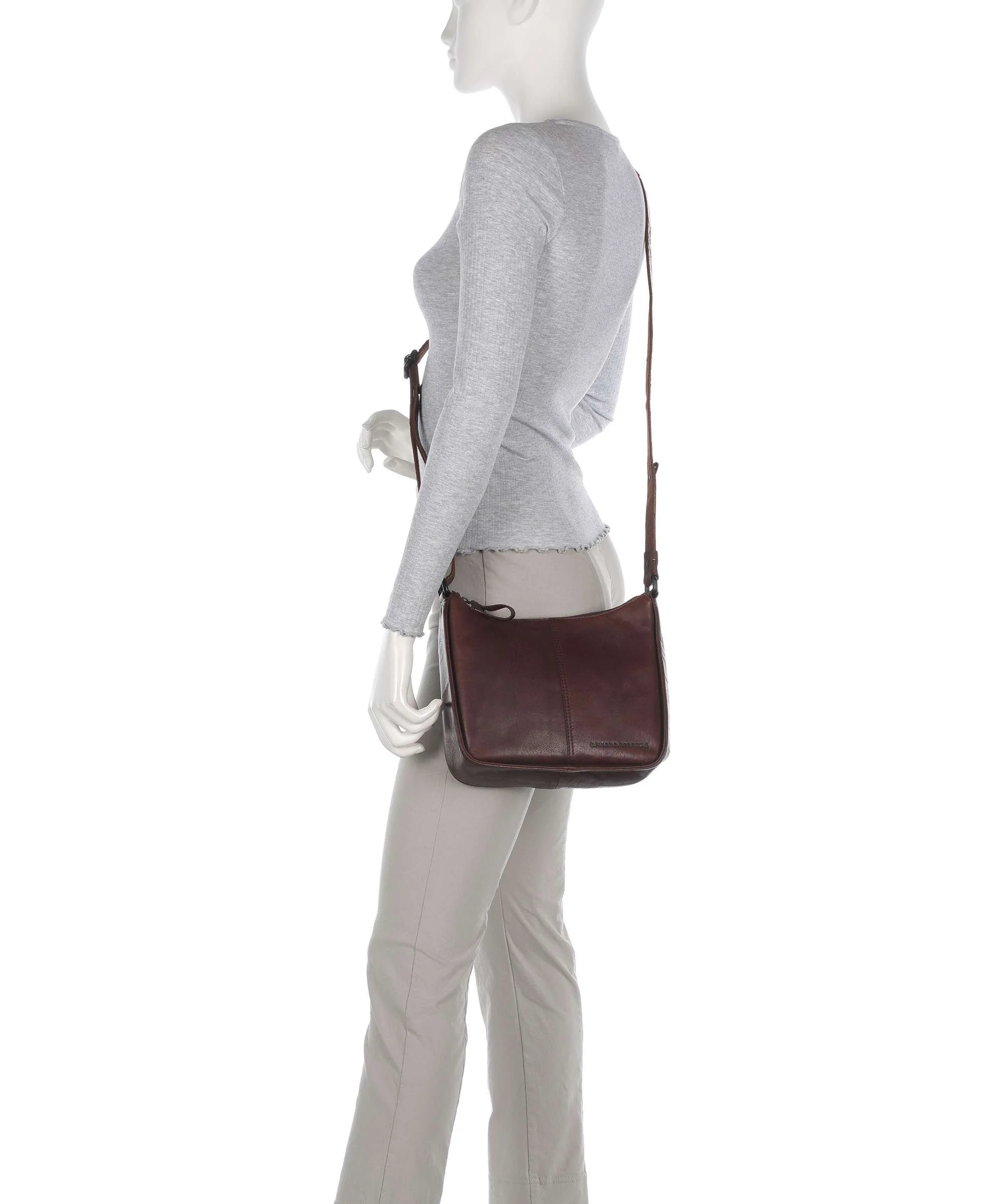 Spikes & Sparrow Bronco Evie Crossbody bag dark brown - Image 3