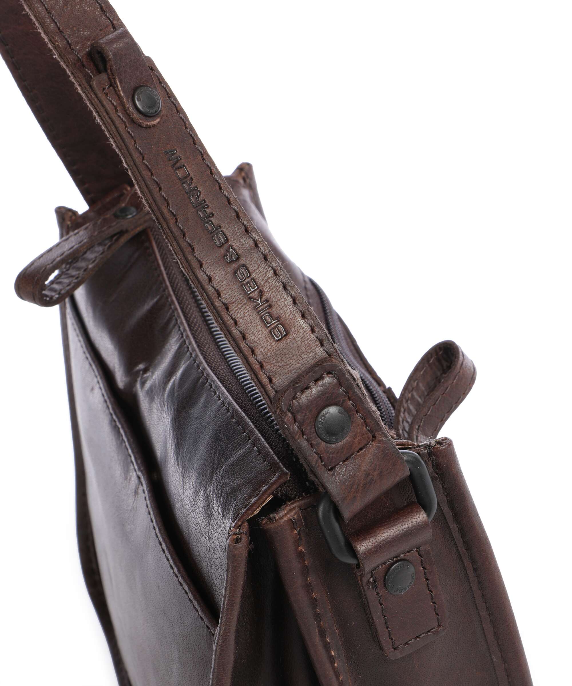 Spikes & Sparrow Bronco Joy Crossbody bag dark brown - Image 4