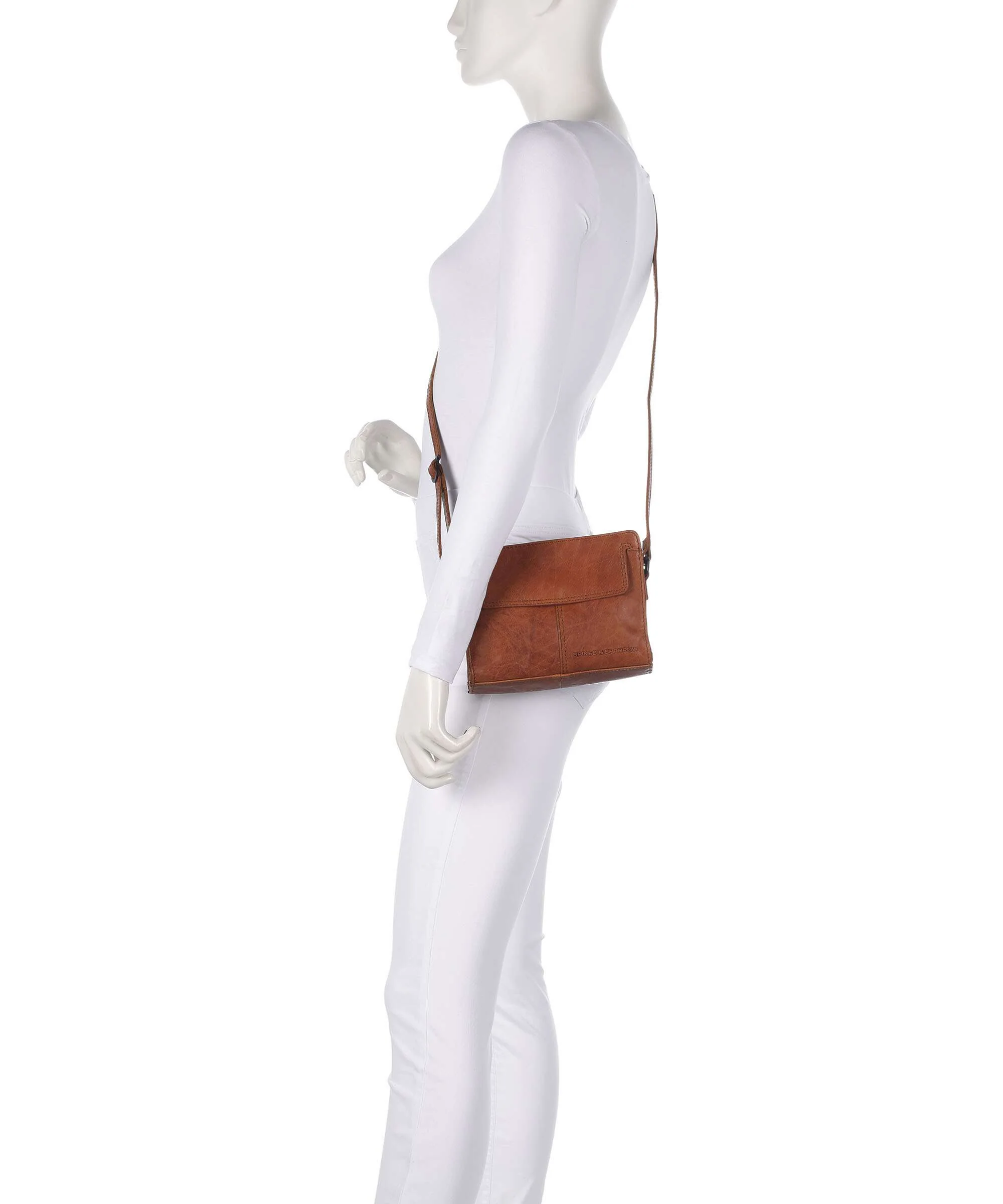 Spikes & Sparrow Bronco Leyla Crossbody bag brandy - Image 3