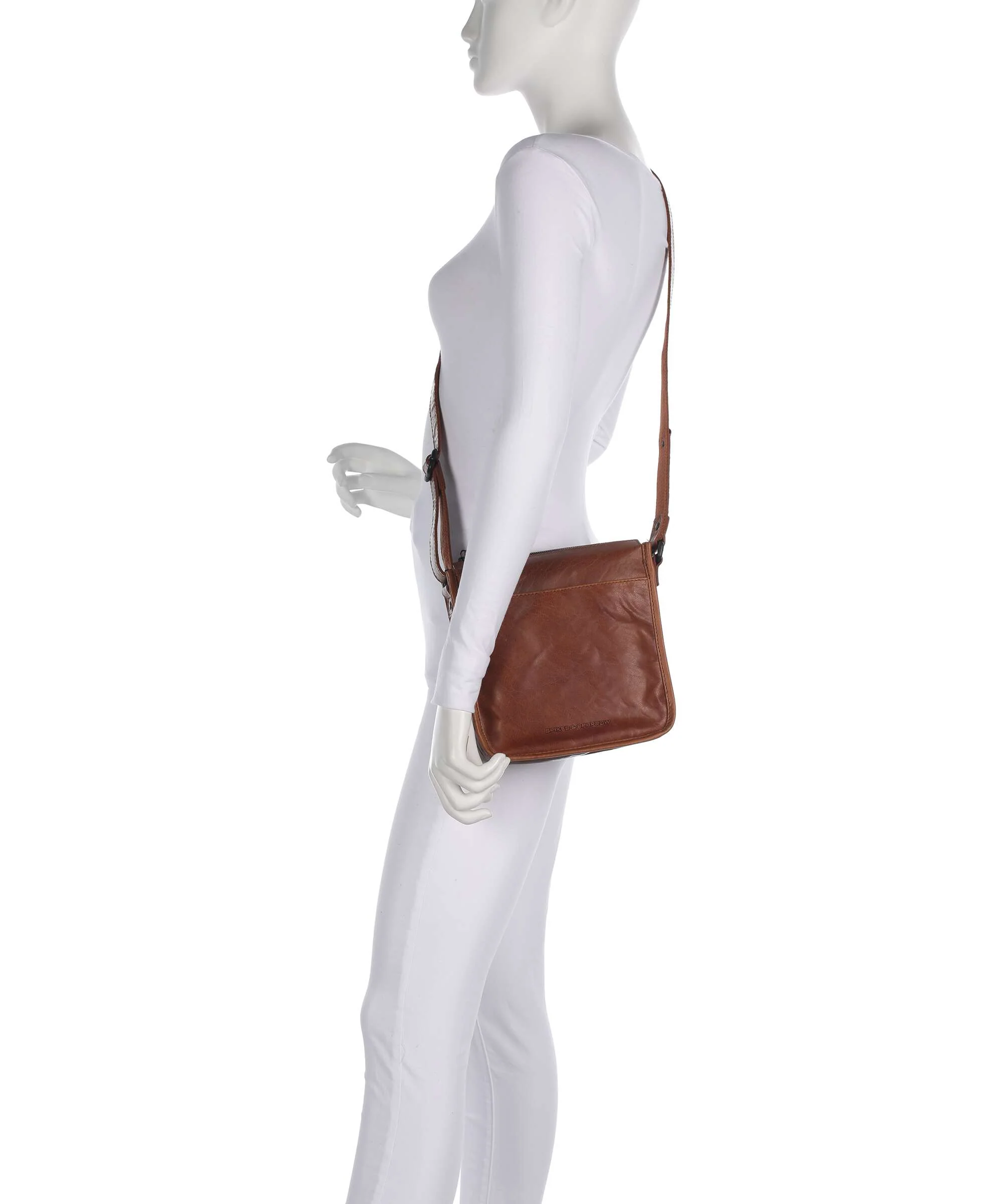 Spikes & Sparrow Bronco Margo Crossbody bag brandy - Image 3
