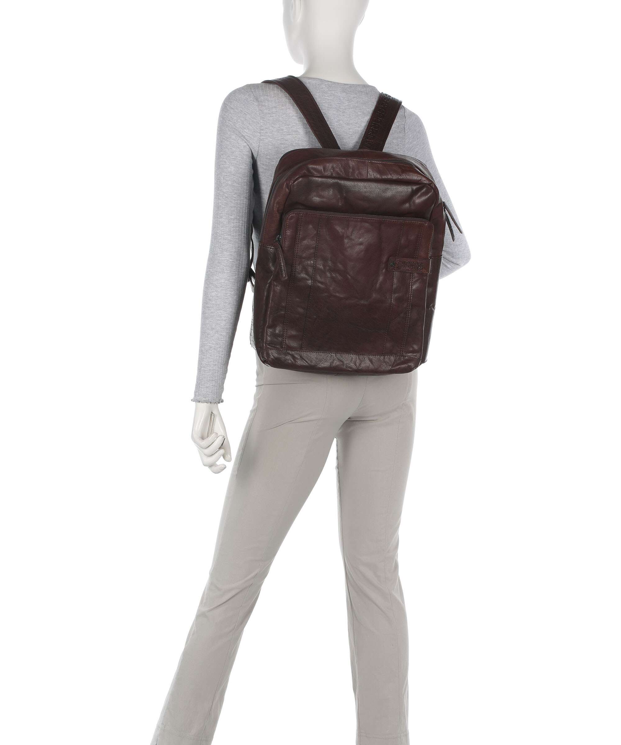 Spikes & Sparrow Bronco Mitch Backpack dark brown - Image 3