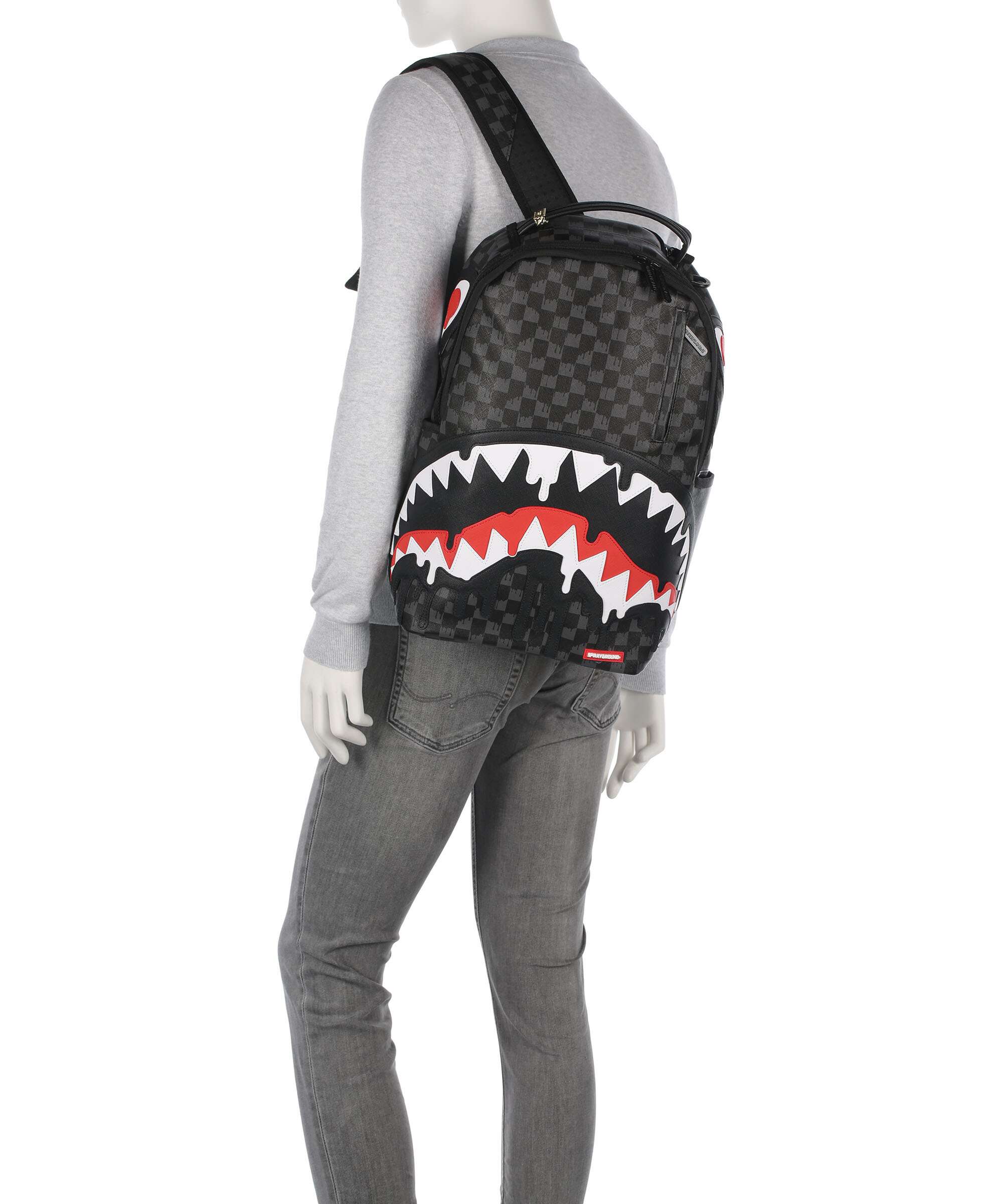 Sprayground Dripping Sharks in Paris Backpack black - Image 3