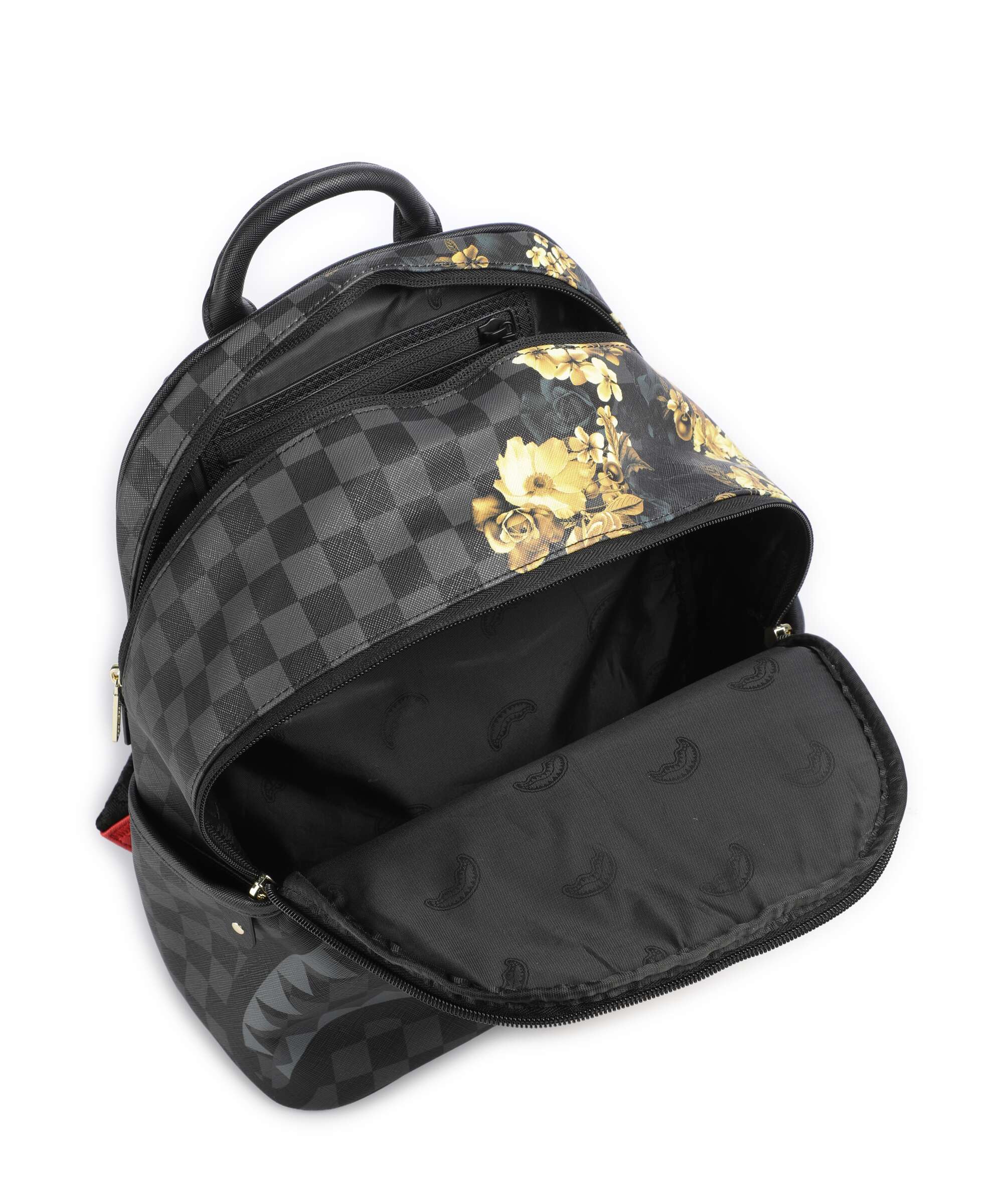 Sprayground Gold Floral Remix Backpack black - Image 5