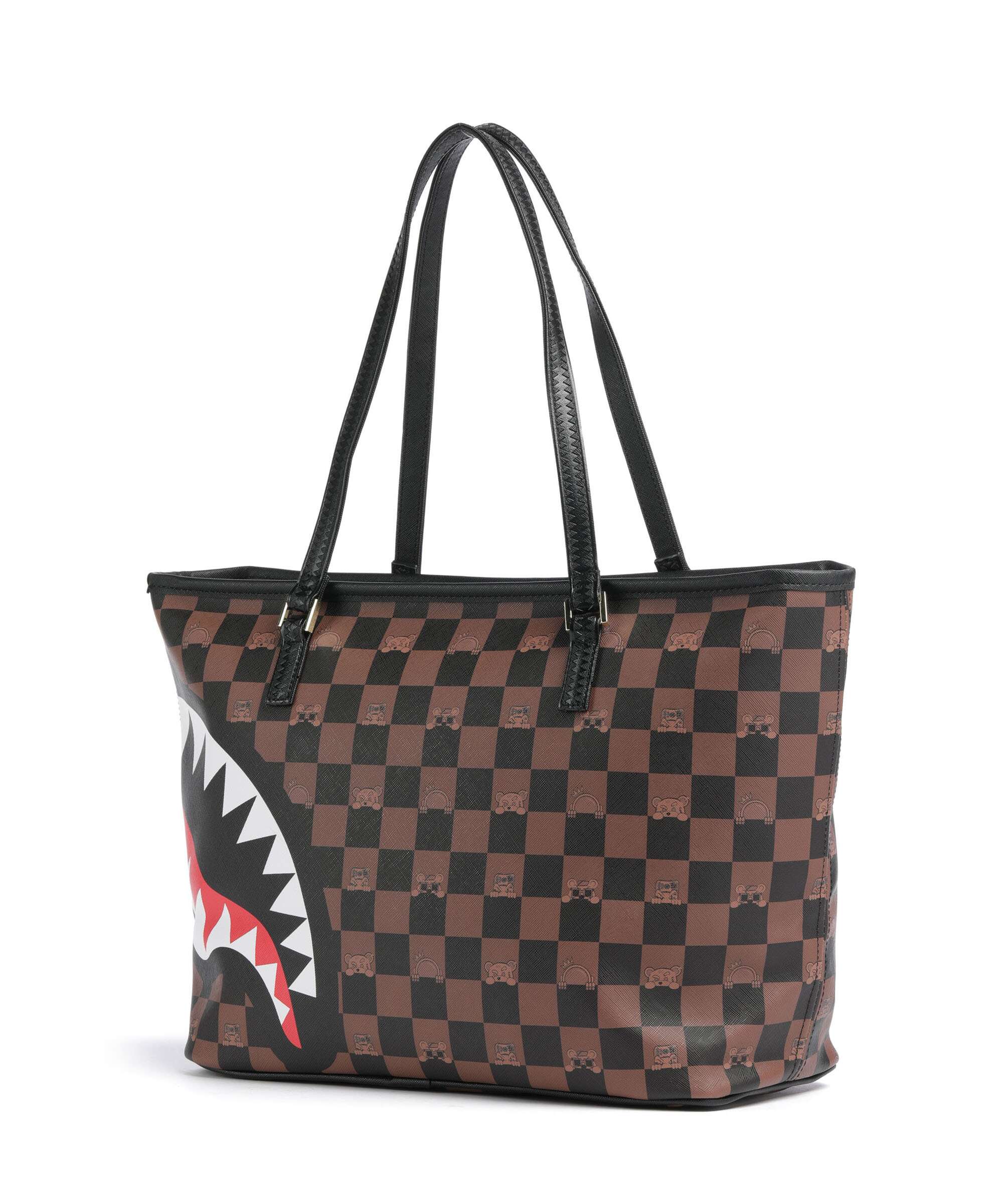 Sprayground Peeking Character Check Tote bag multicolour - Image 2