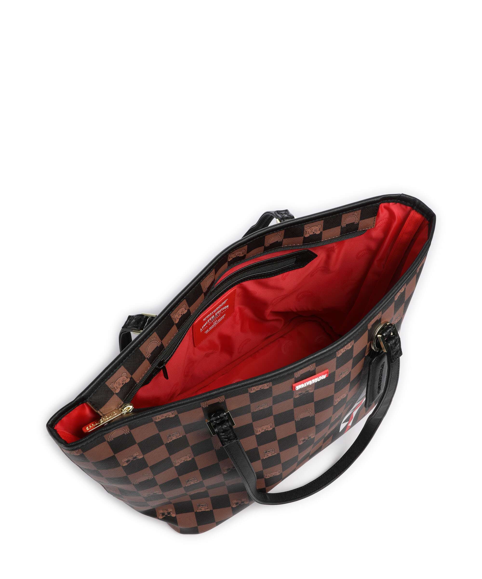 Sprayground Peeking Character Check Tote bag multicolour - Image 6