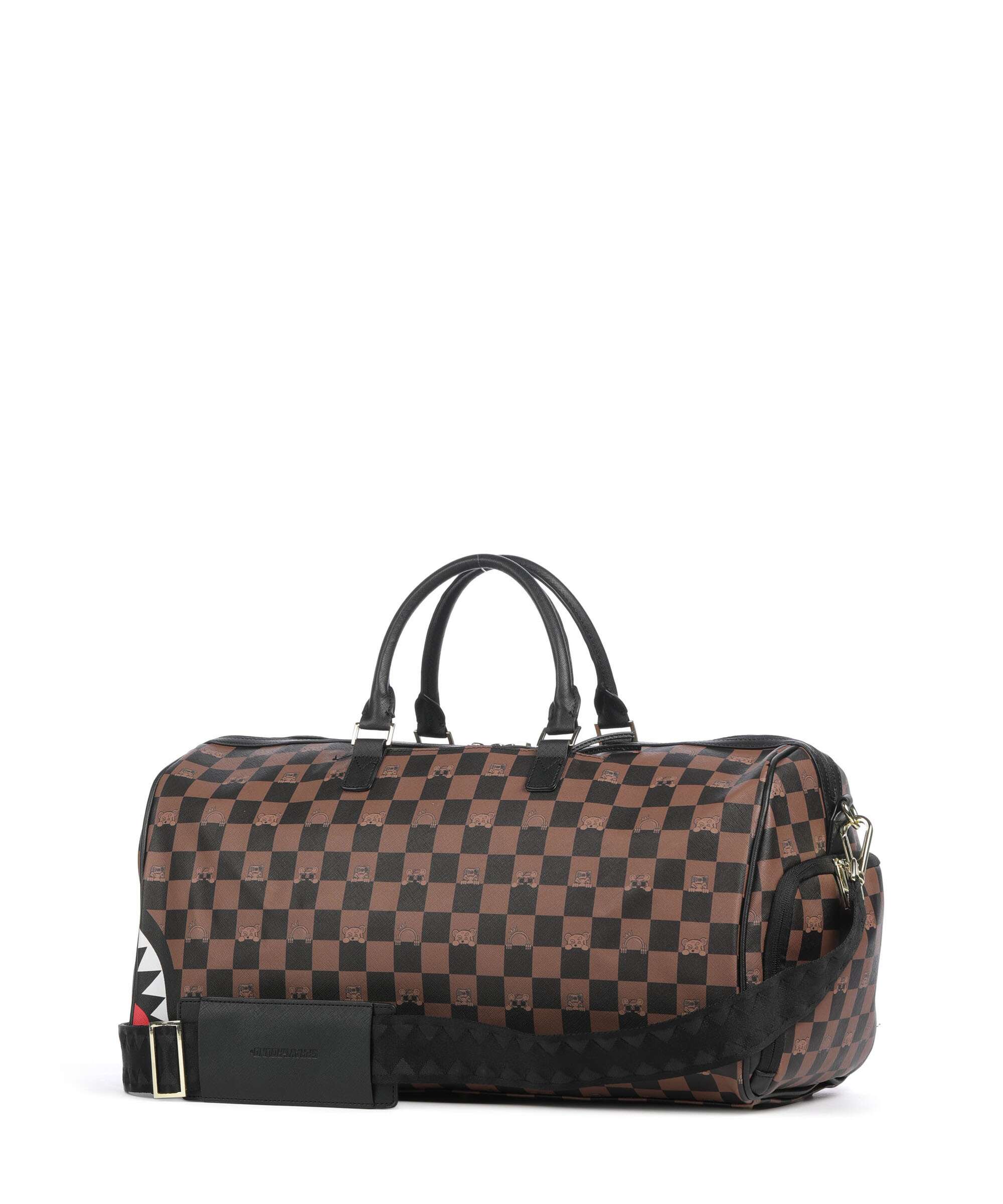 Sprayground Peeking Character Check Weekend bag multicolour - Image 2
