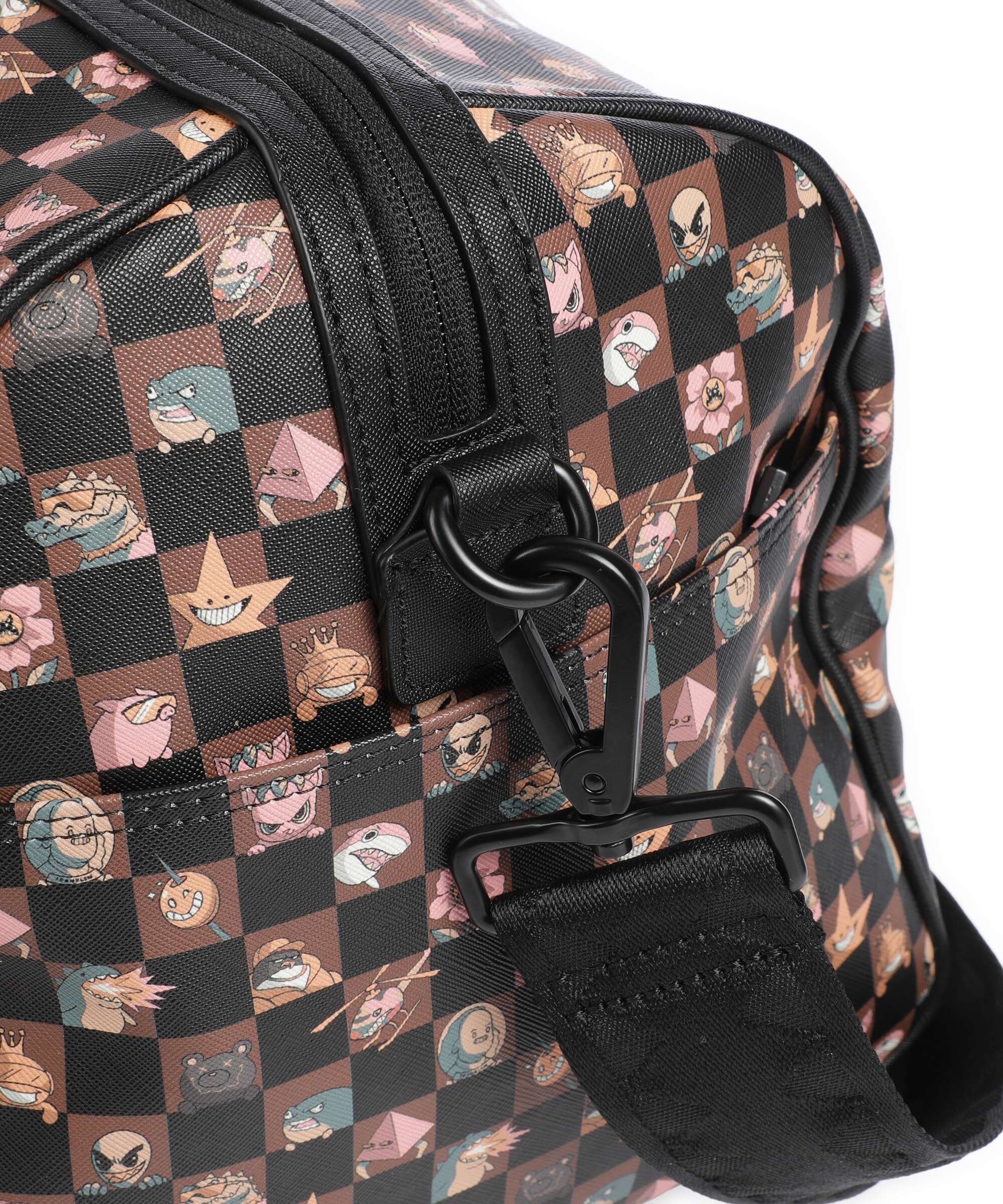 Sprayground Peeking Characters Remix Weekend bag brown - Image 4