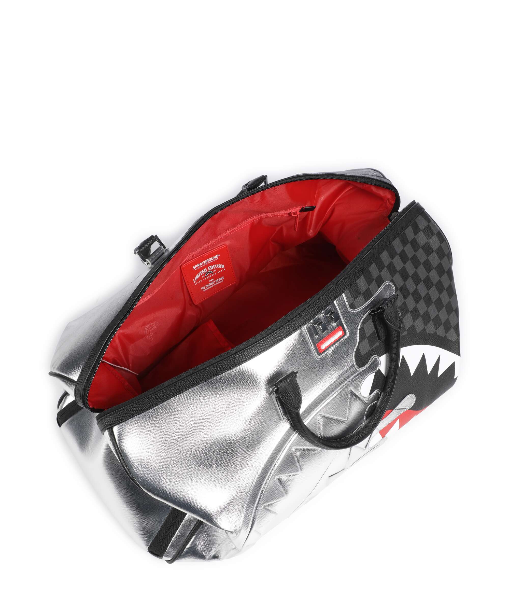Sprayground Silver Side Drip Weekend bag silver - Image 7
