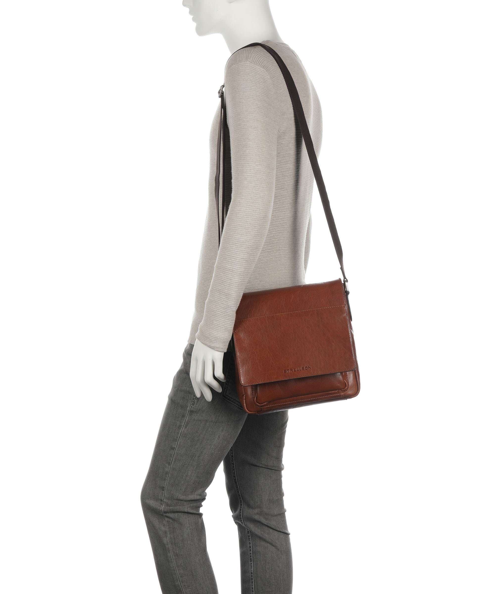 Strellson Swiss Cottage Clint Crossbody bag cognac - Image 3