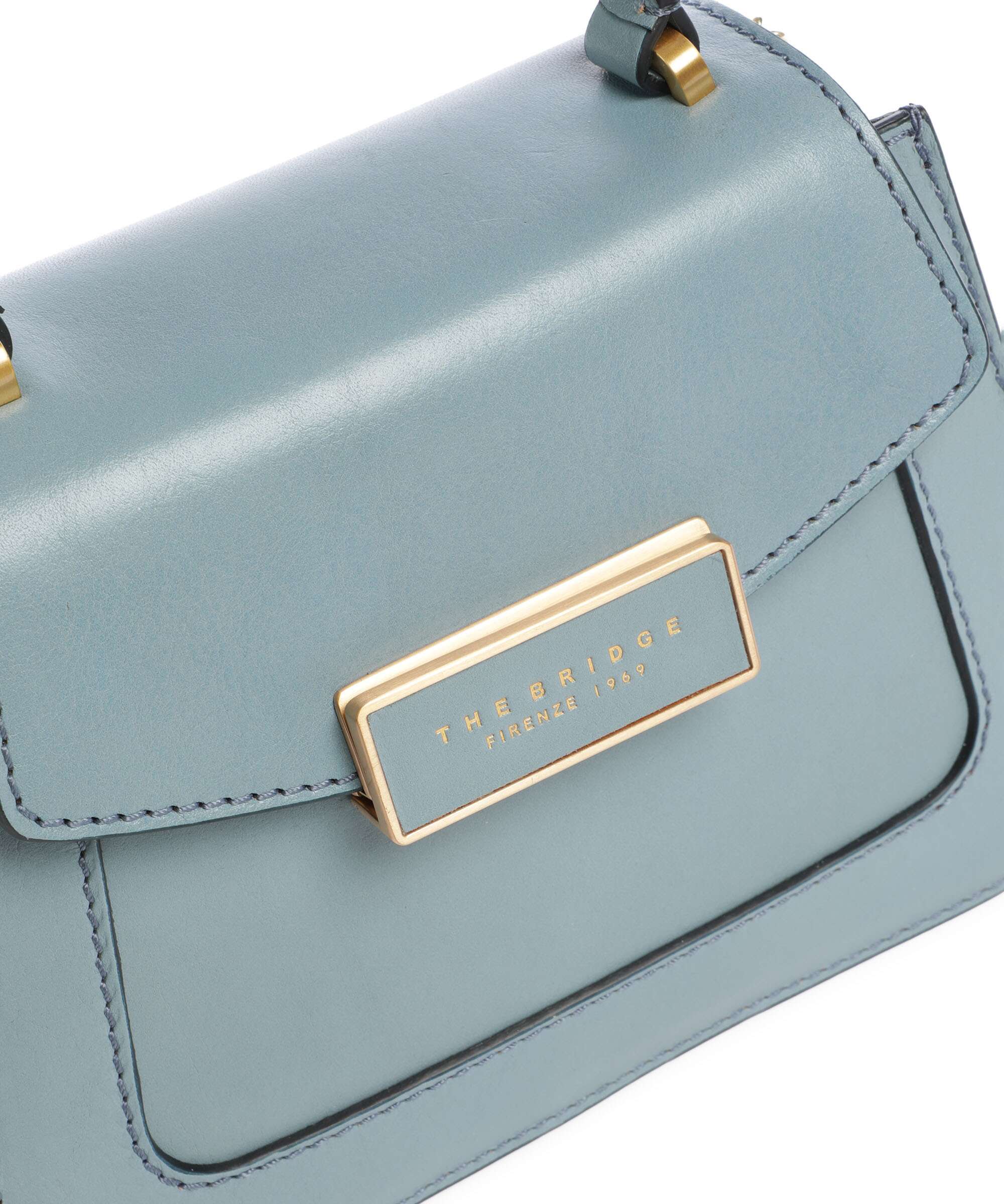 The Bridge Ginevra Handbag baby blue/oro - Image 4