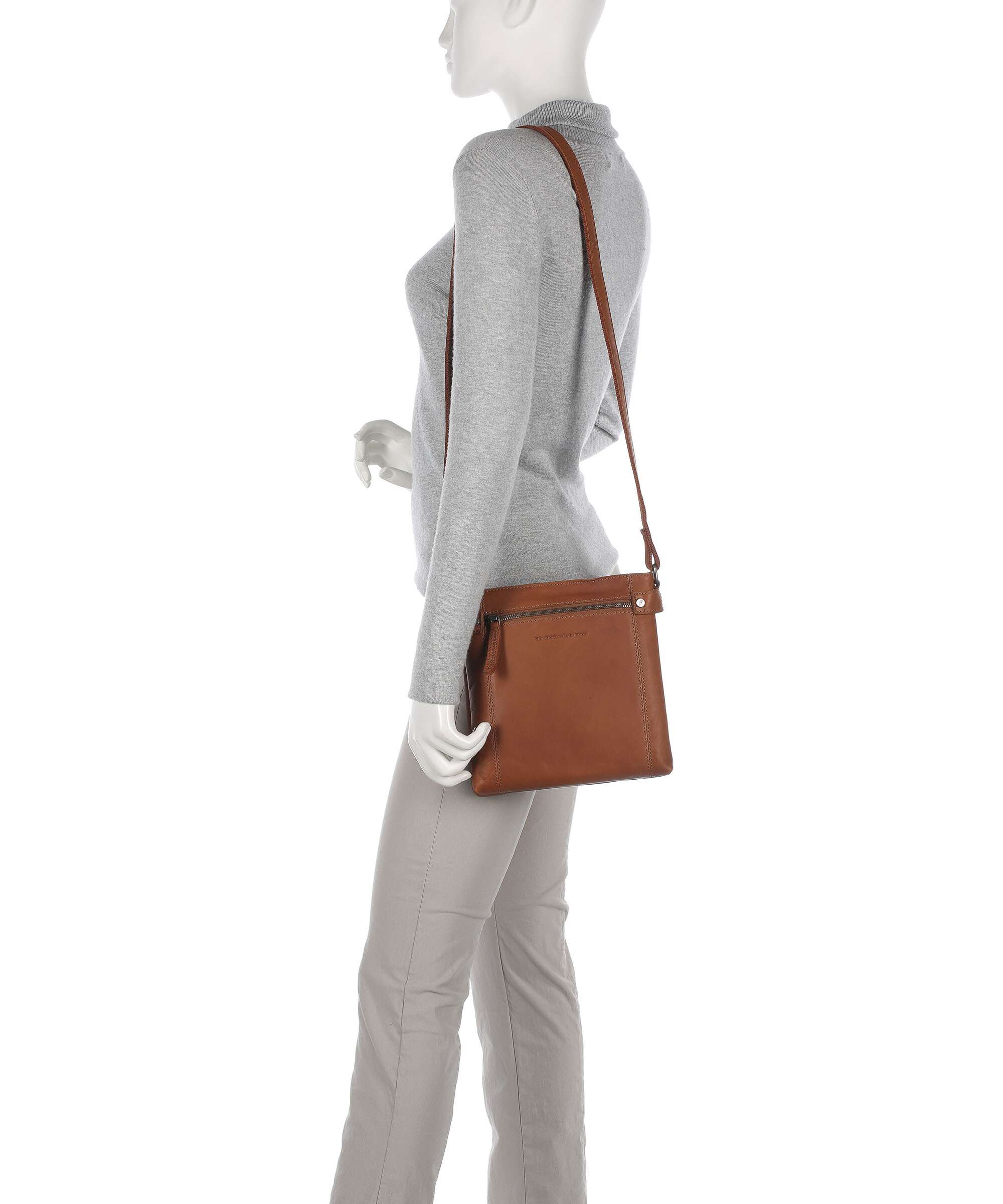 The Chesterfield Brand Cow Wax Pull Up Brandis Crossbody bag cognac - Image 3
