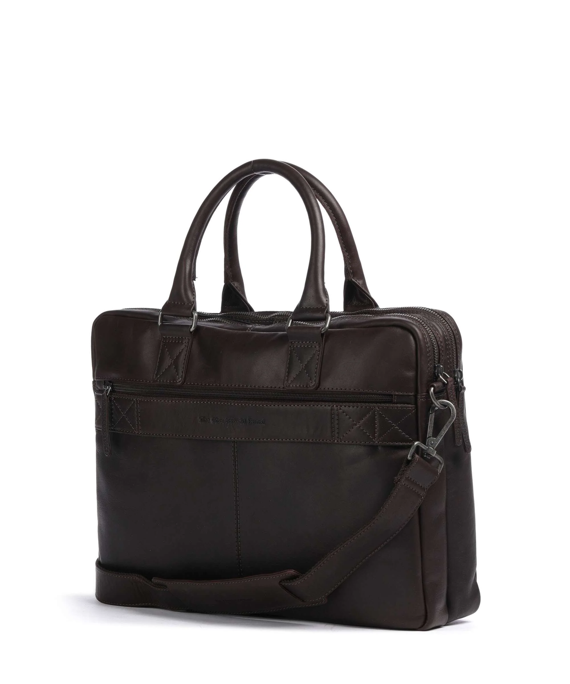 The Chesterfield Brand Cow Wax Pull Up Fabian Briefcase brown - Image 2