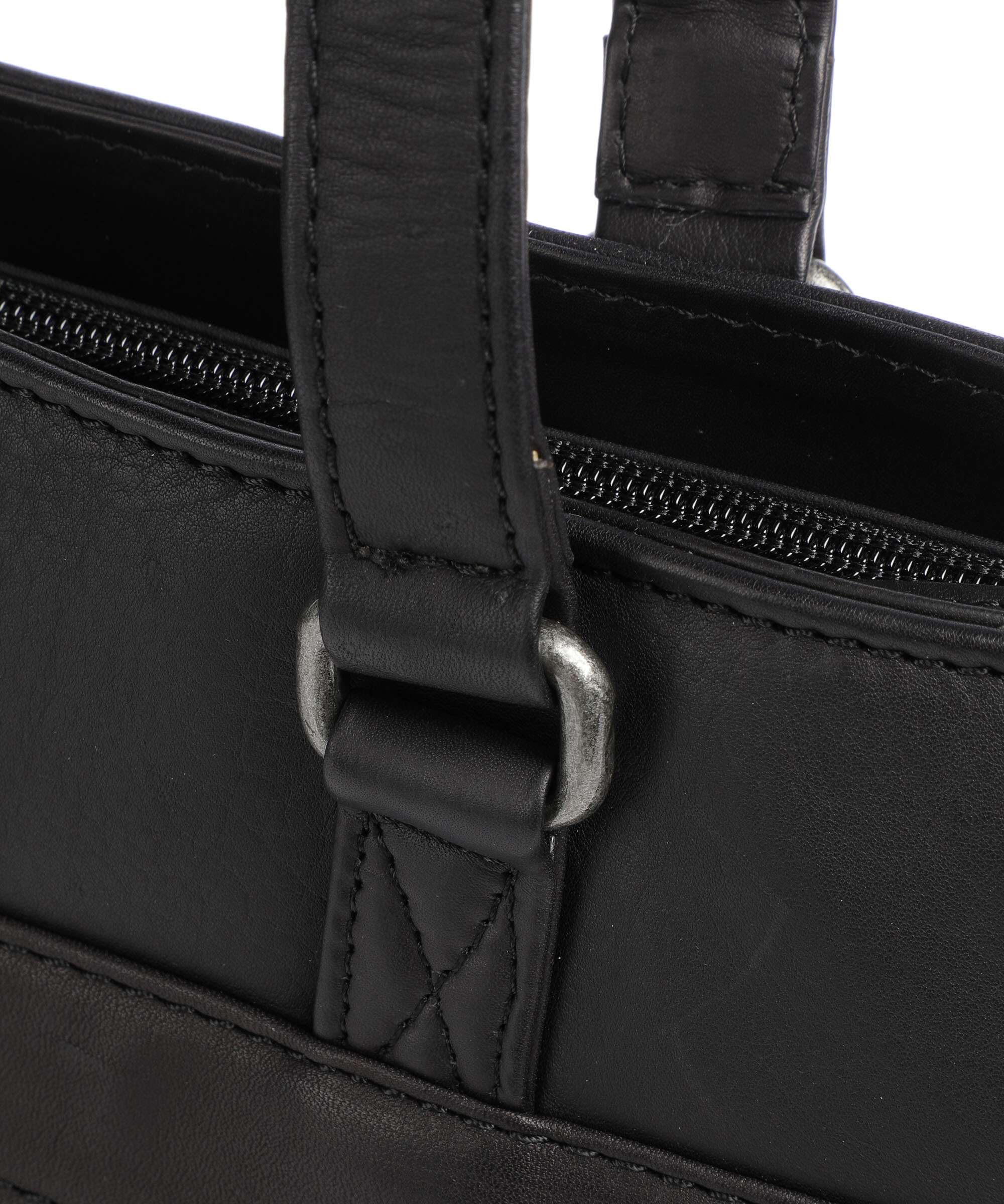 The Chesterfield Brand Cow Wax Pull Up Fidenza Tote bag black - Image 3
