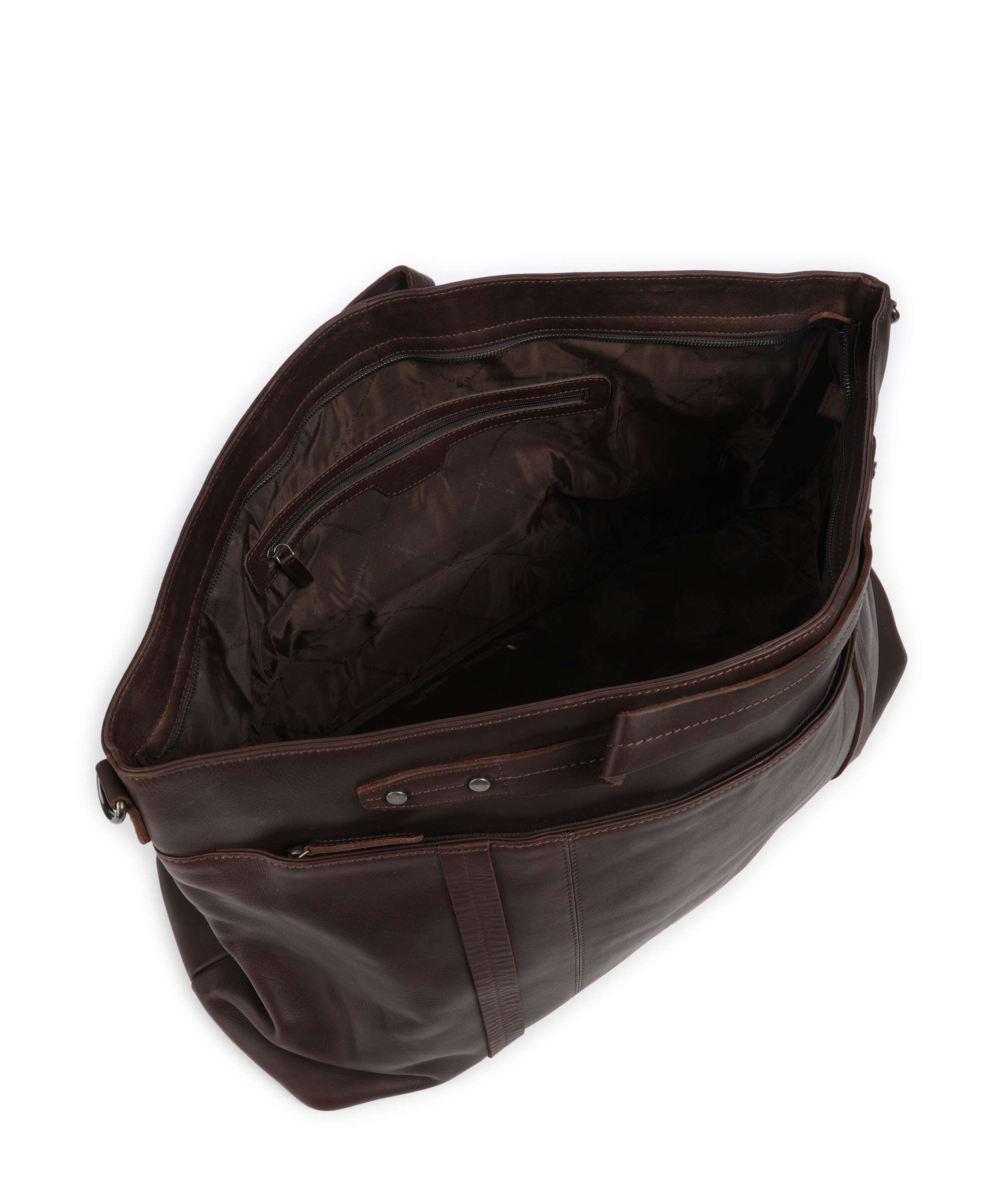 The Chesterfield Brand Cow Wax Pull Up Mark Weekend bag brown - Image 5