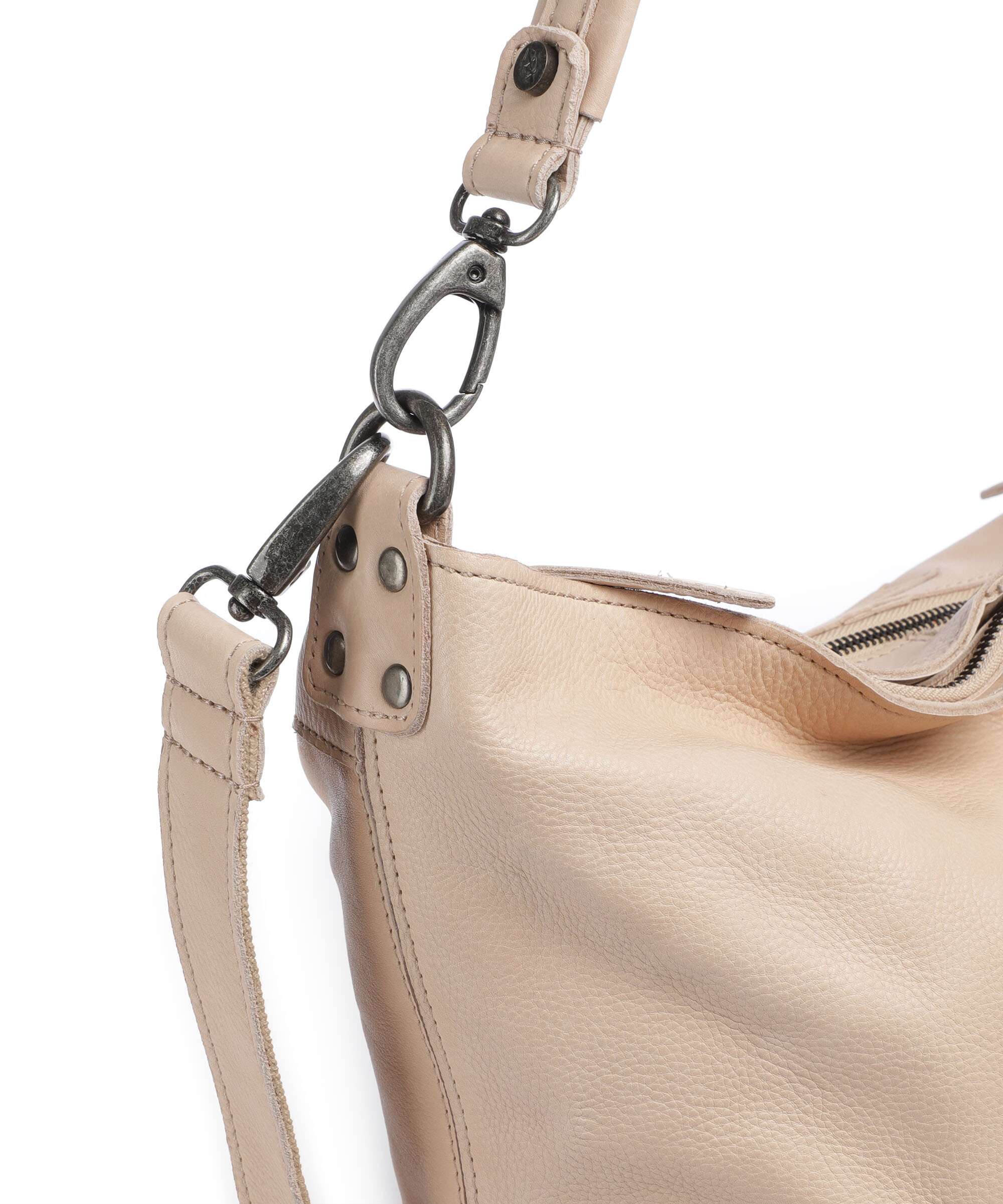 The Chesterfield Brand Washed Waxed Cow Bolivia Hobo bag beige - Image 4