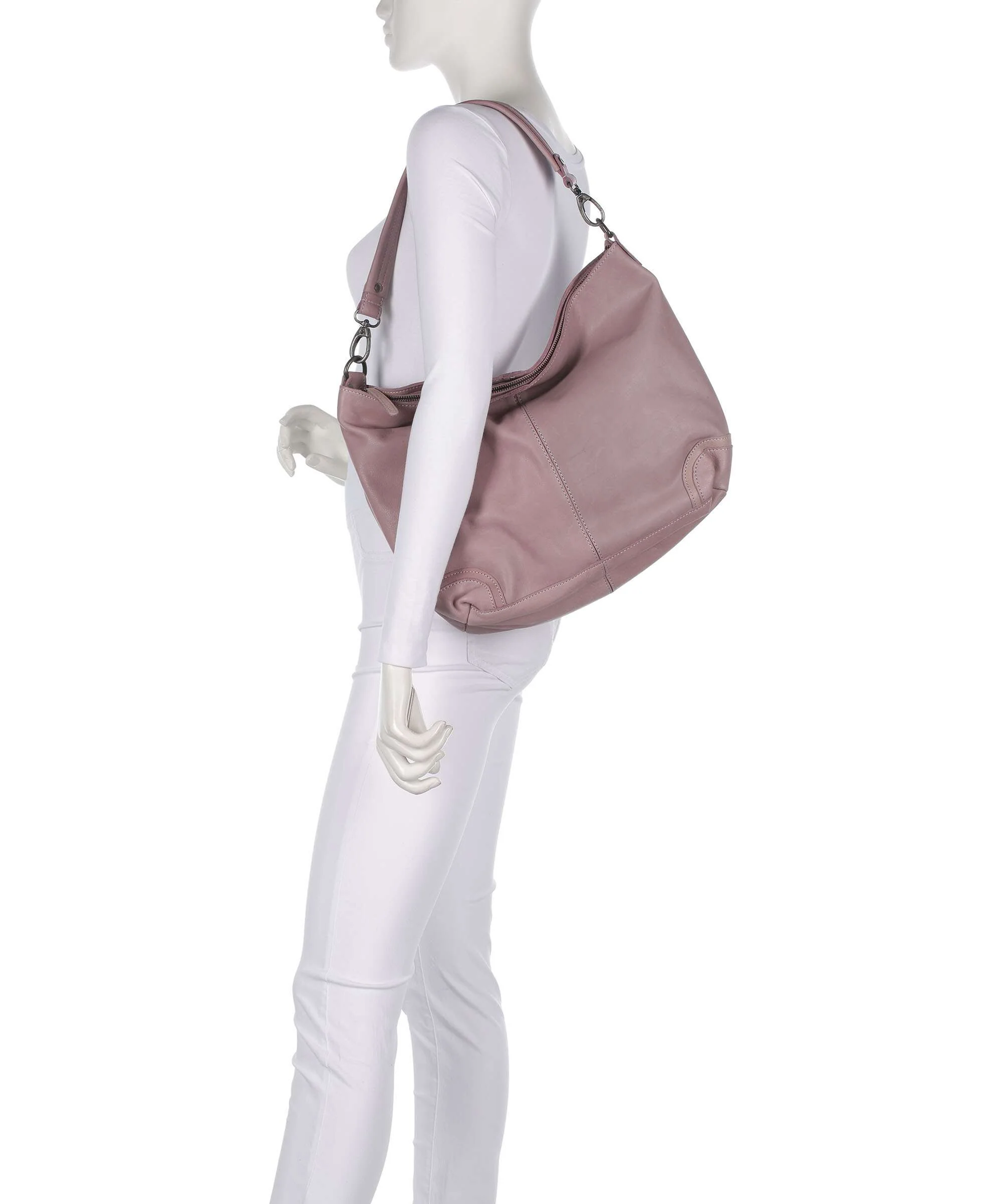 The Chesterfield Brand Washed Waxed Cow Bolivia Hobo bag lavender lila - Image 3