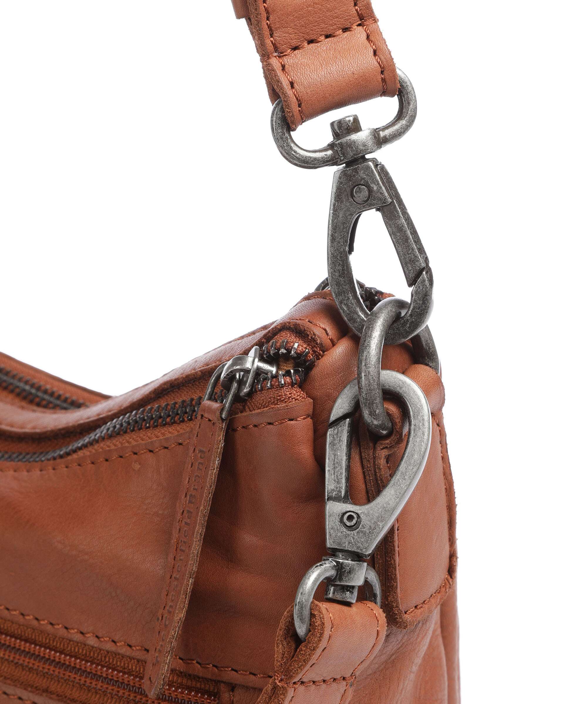 The Chesterfield Brand Washed Waxed Cow Caroline Crossbody bag cognac - Image 4
