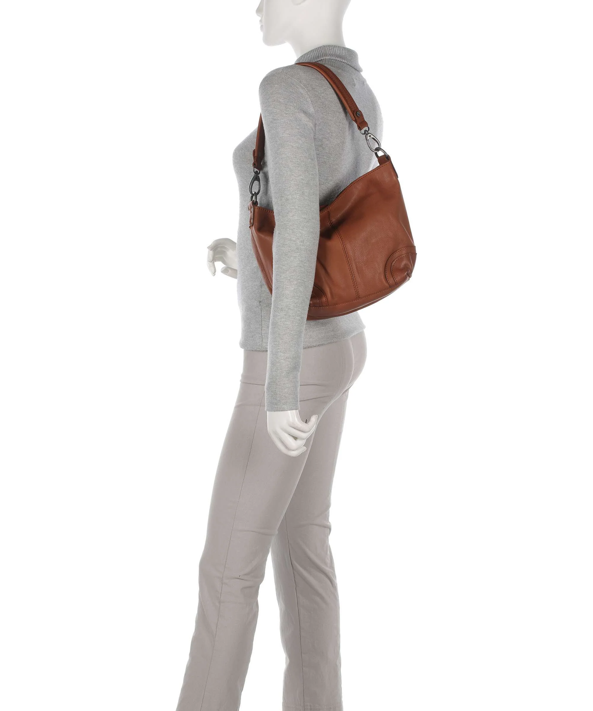 The Chesterfield Brand Washed Waxed Cow Lucy Shoulder bag cognac - Image 3