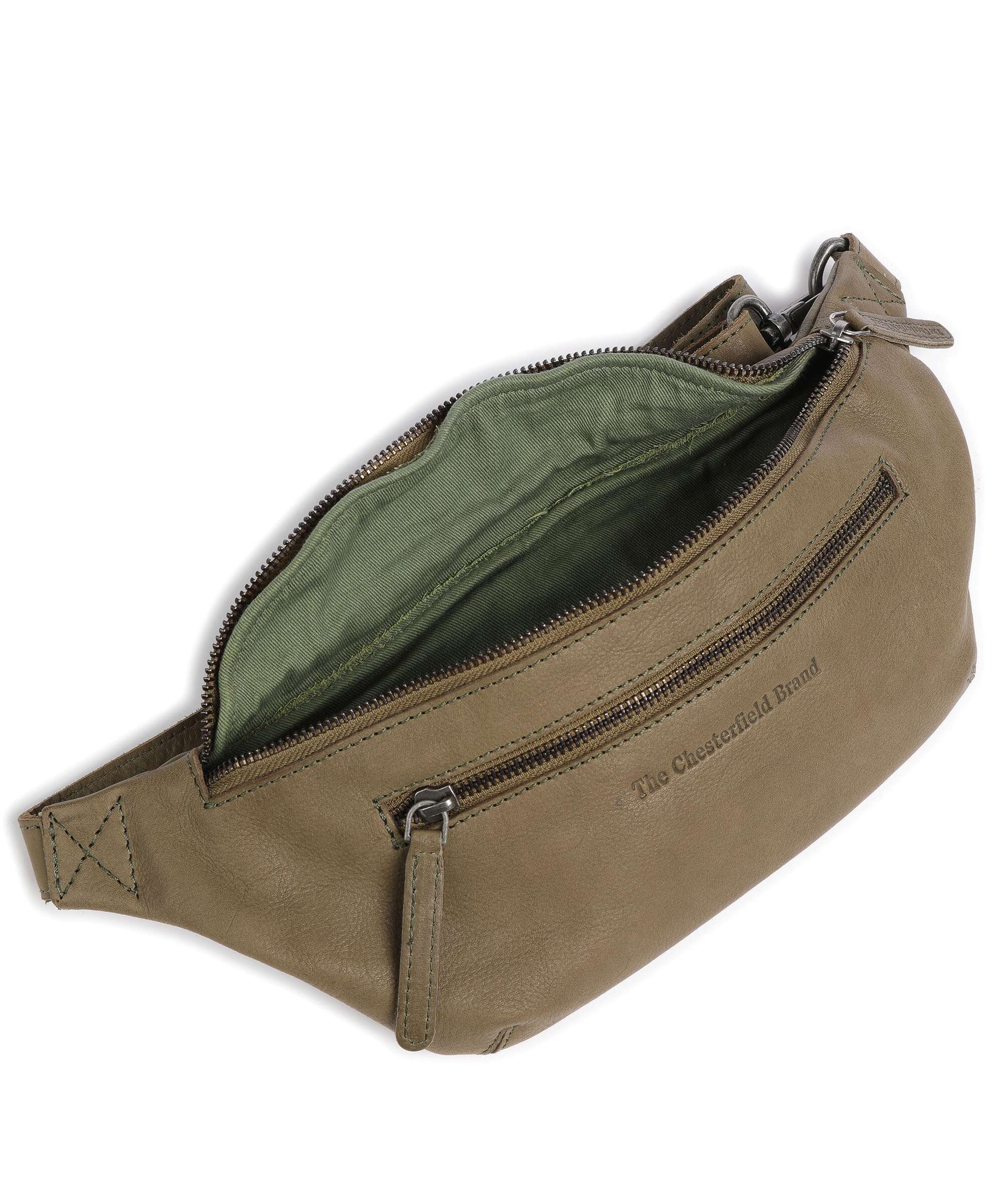 The Chesterfield Brand Washed Waxed Cow Severo Belt bag olive green - Image 6