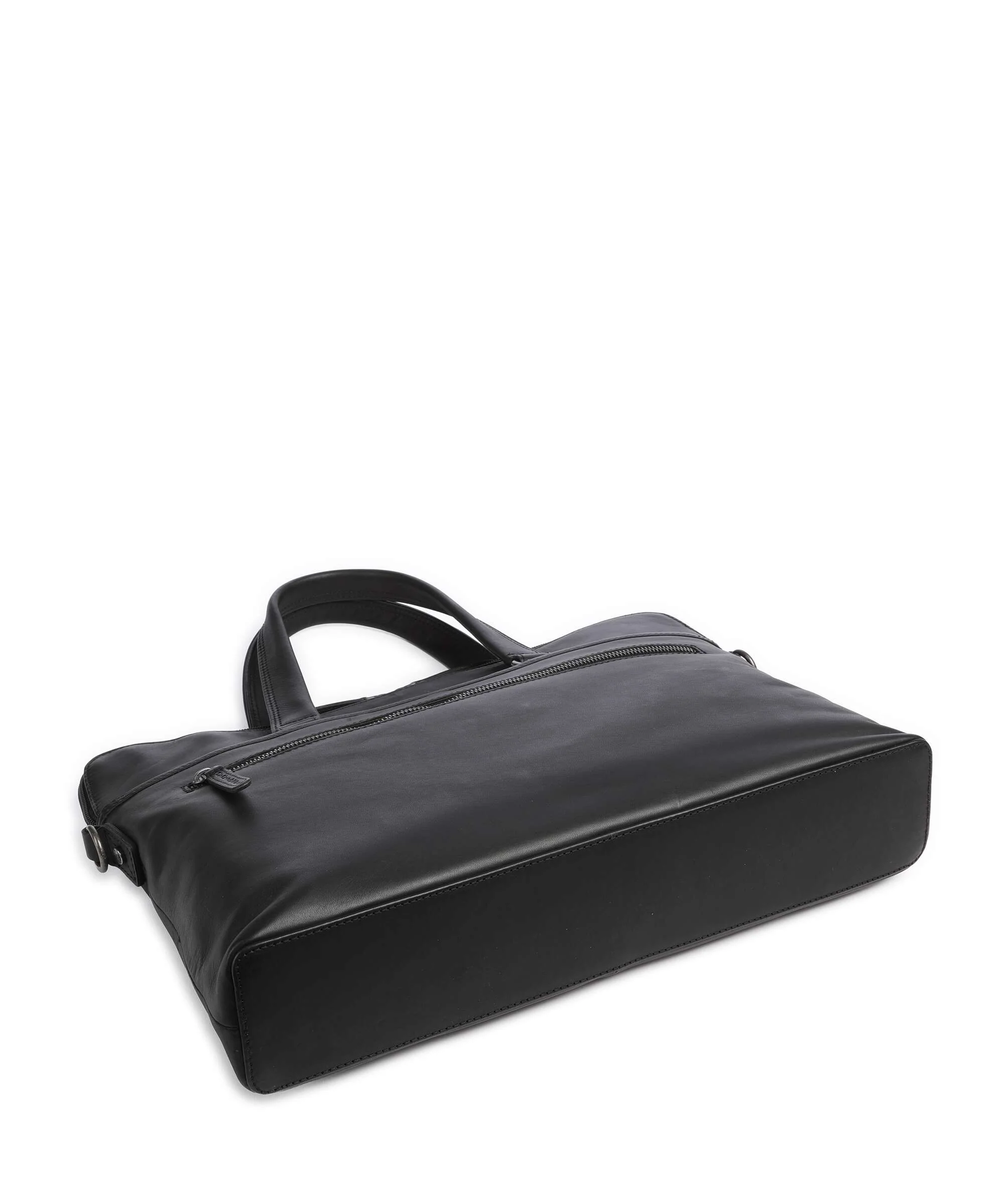 The Chesterfield Brand Wax Pull Up Cow Elvas Laptop bag black - Image 5