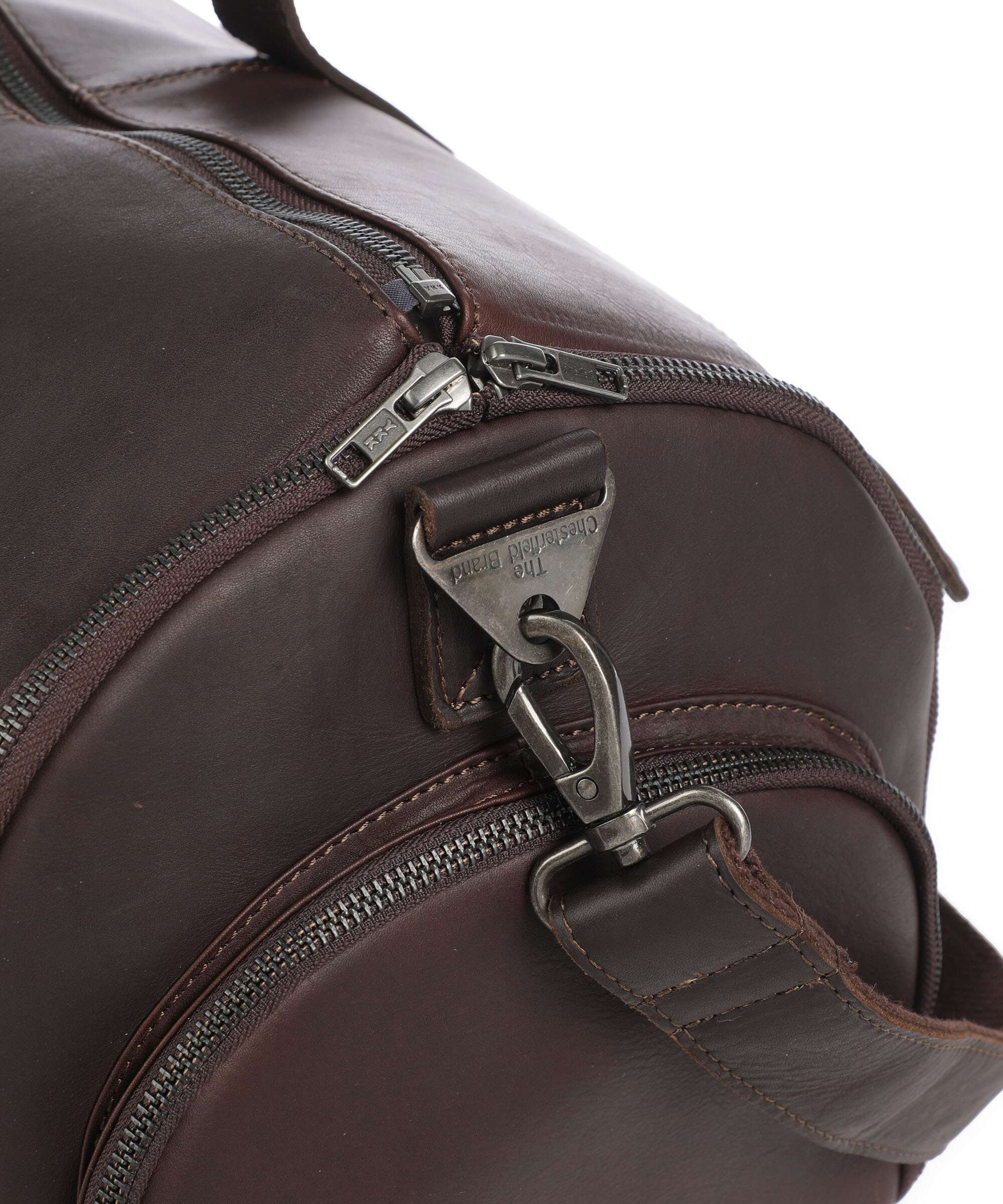 The Chesterfield Brand Wax Pull Up Cow Finlay Weekend bag brown - Image 3