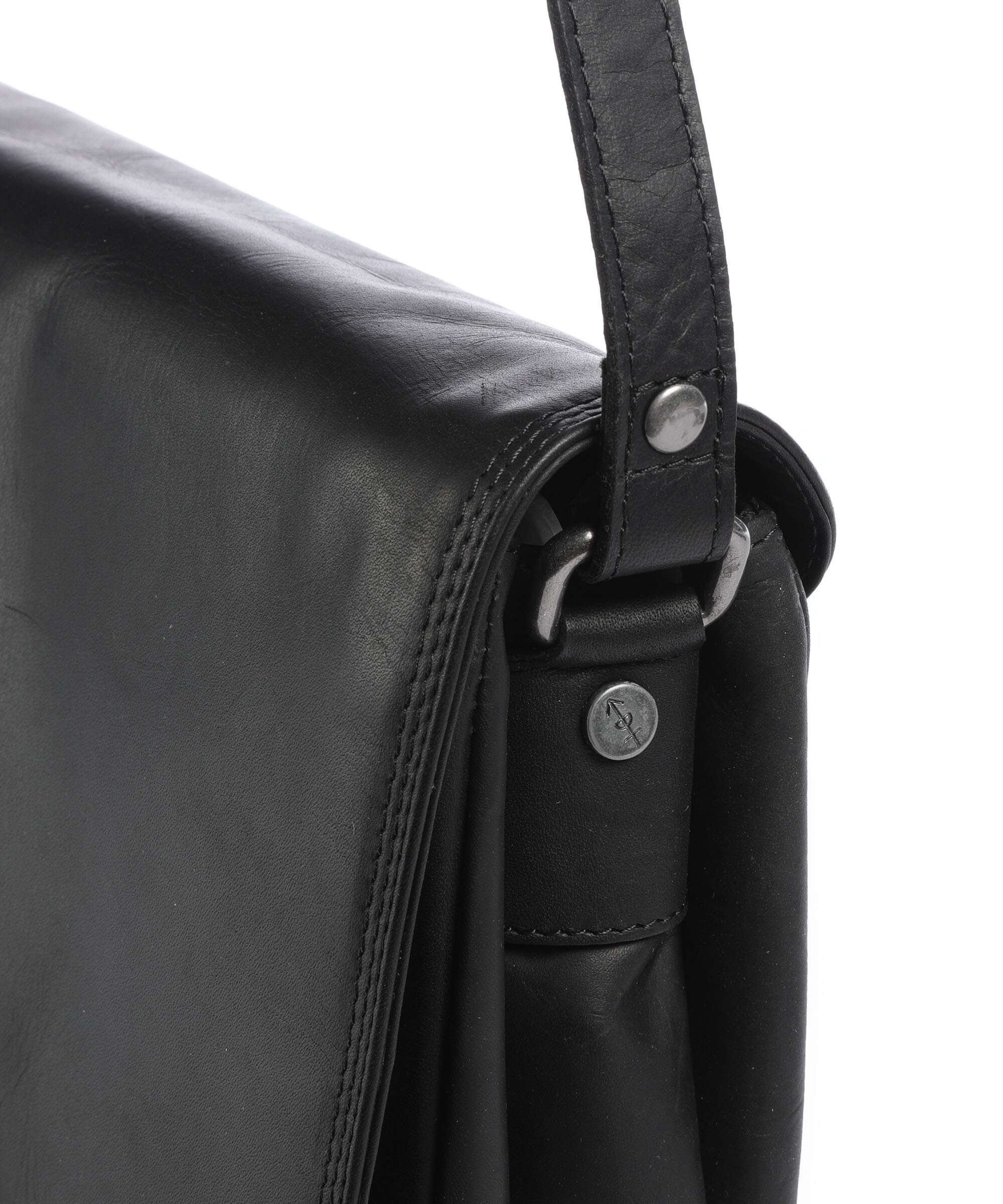 The Chesterfield Brand Wax Pull Up Cow Laverton Crossbody bag black - Image 4