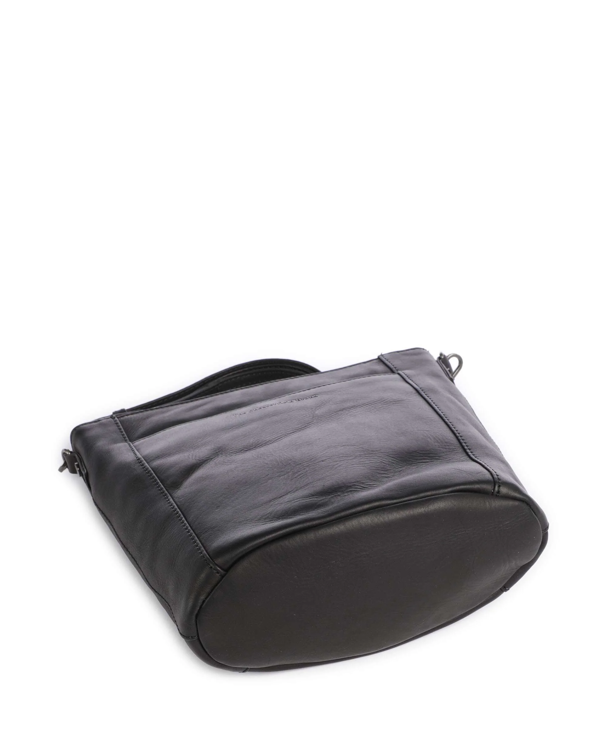 The Chesterfield Brand Wax Pull Up Cow Moore Bucket bag black - Image 5