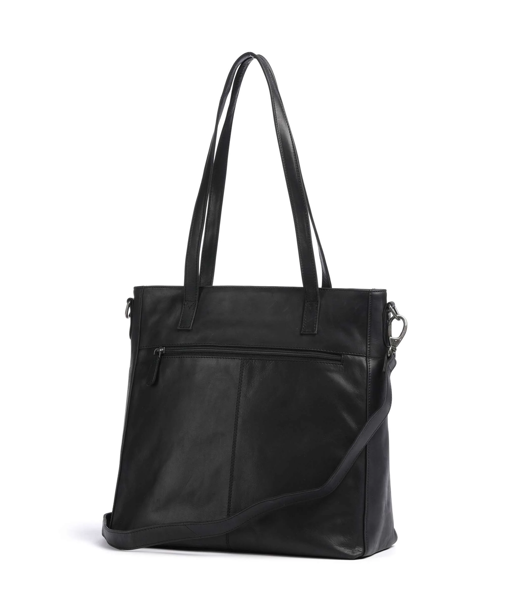 The Chesterfield Brand Wax Pull Up Cow Mosel Tote bag black - Image 2