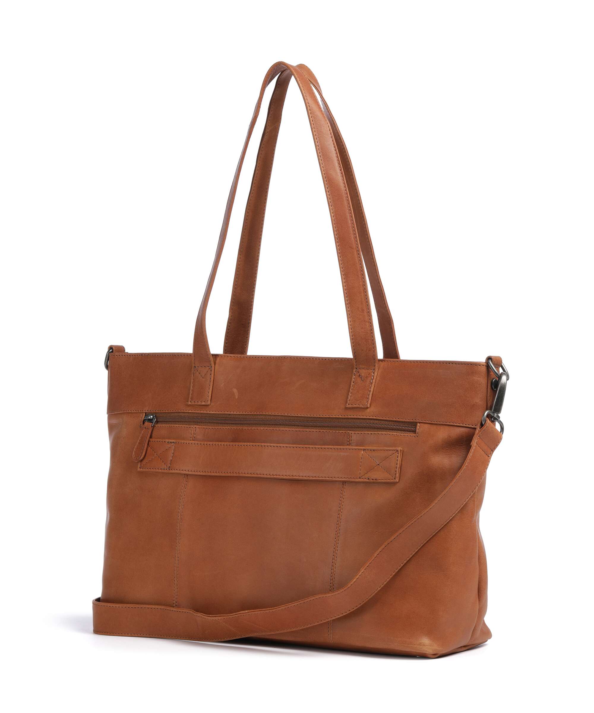 The Chesterfield Brand Wax Pull Up Cow Osira Tote bag cognac - Image 2