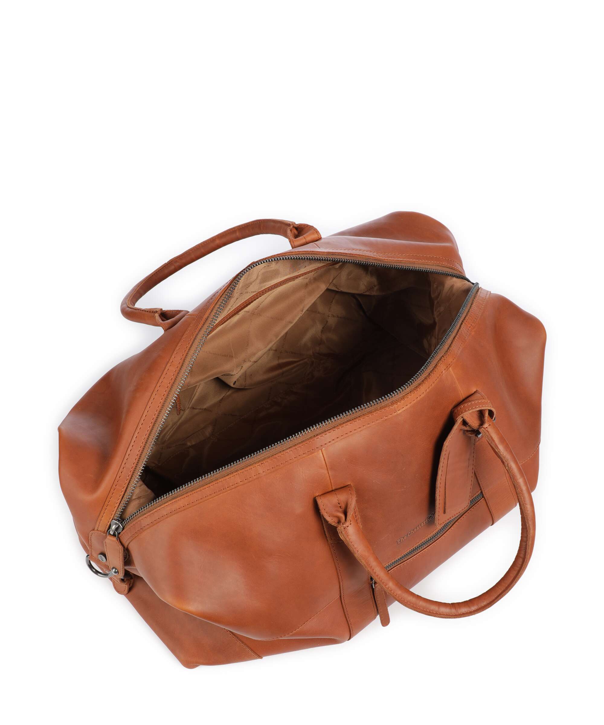 The Chesterfield Brand Wax Pull Up Cow Portsmouth 2 Weekend bag cognac - Image 5