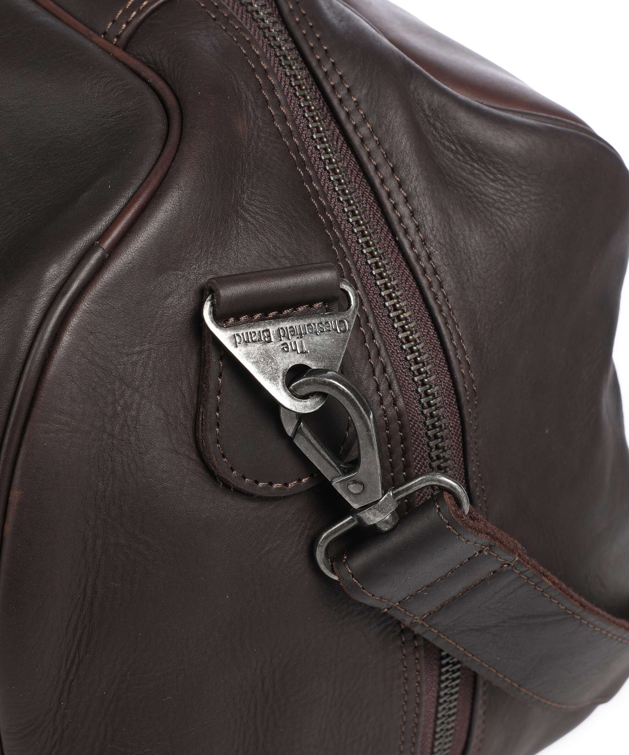 The Chesterfield Brand Wax Pull Up Cow Rivaro Weekend bag brown - Image 3