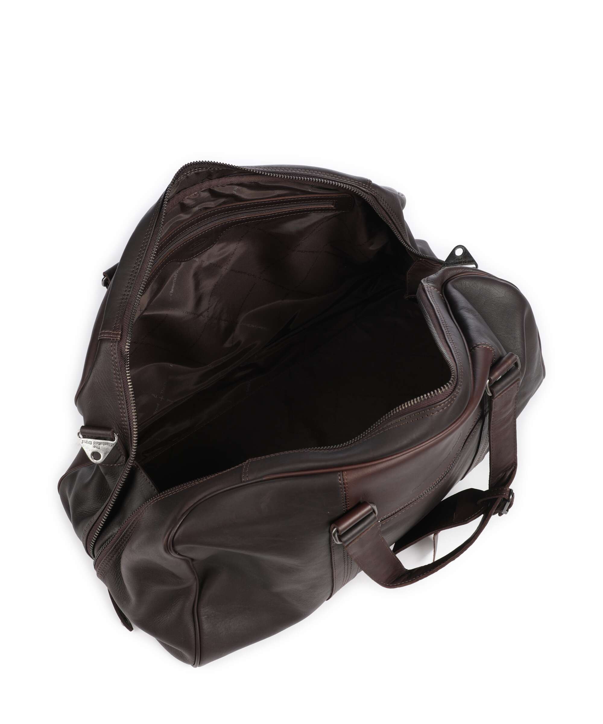The Chesterfield Brand Wax Pull Up Cow Rivaro Weekend bag brown - Image 5