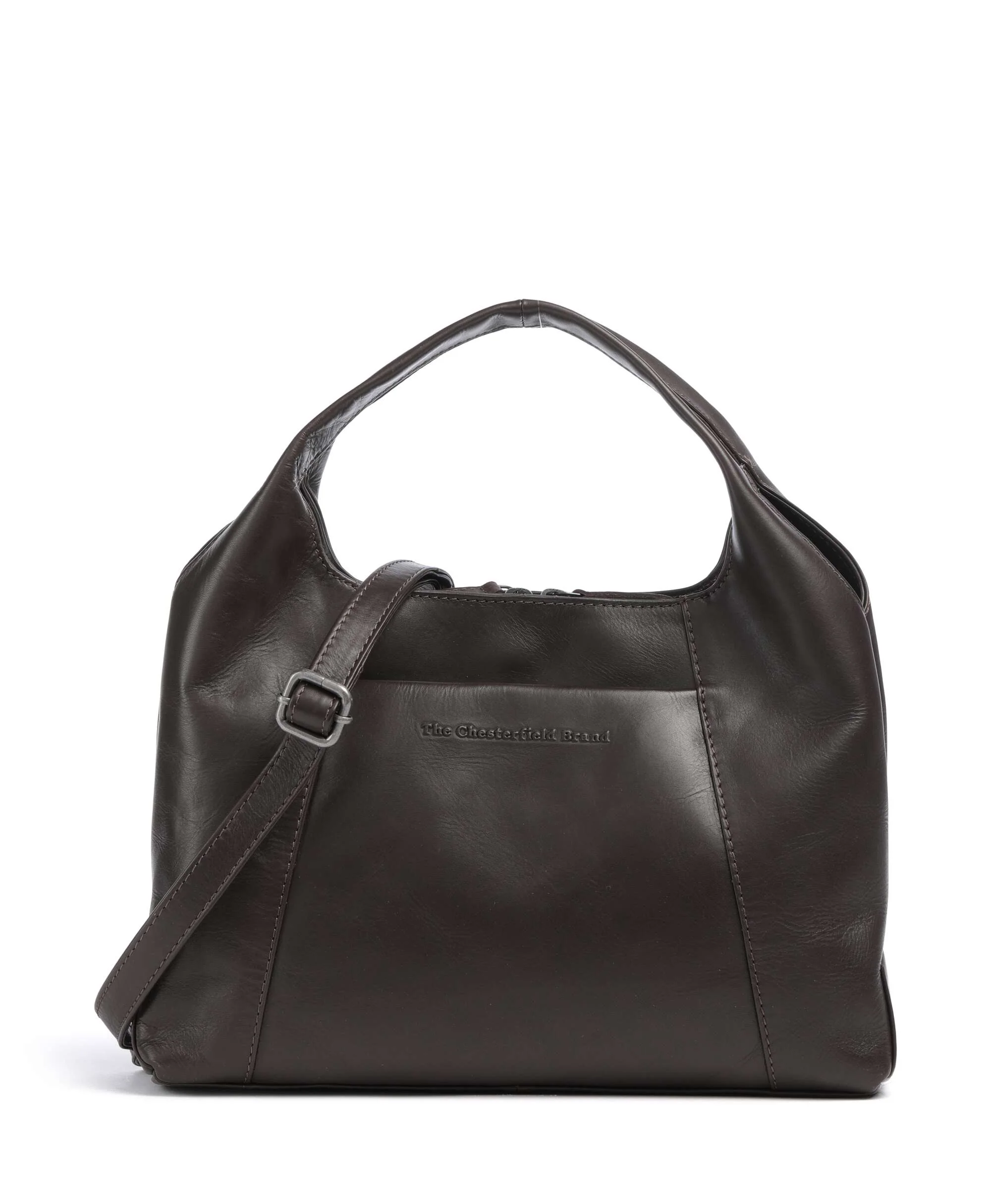 The Chesterfield Brand Wax Pull Up Cow Salina Handbag brown