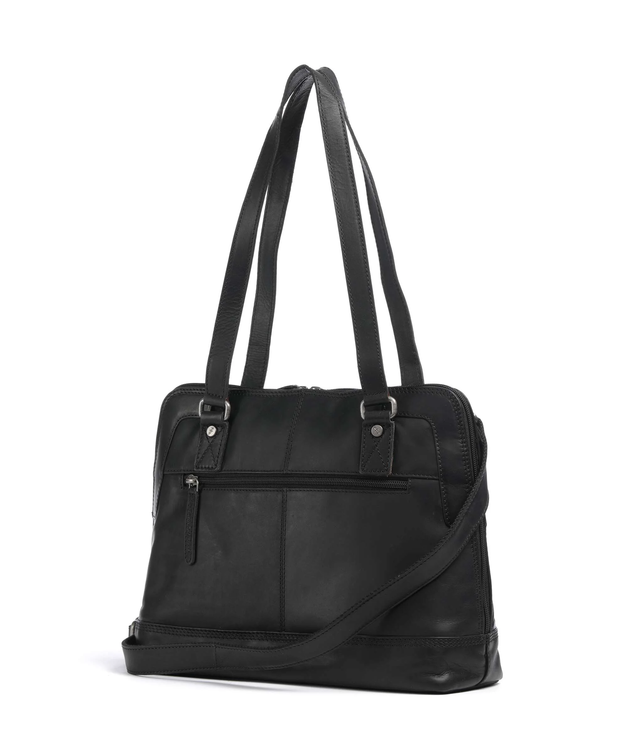 The Chesterfield Brand Wax Pull Up Cow Seron Shoulder bag black - Image 2