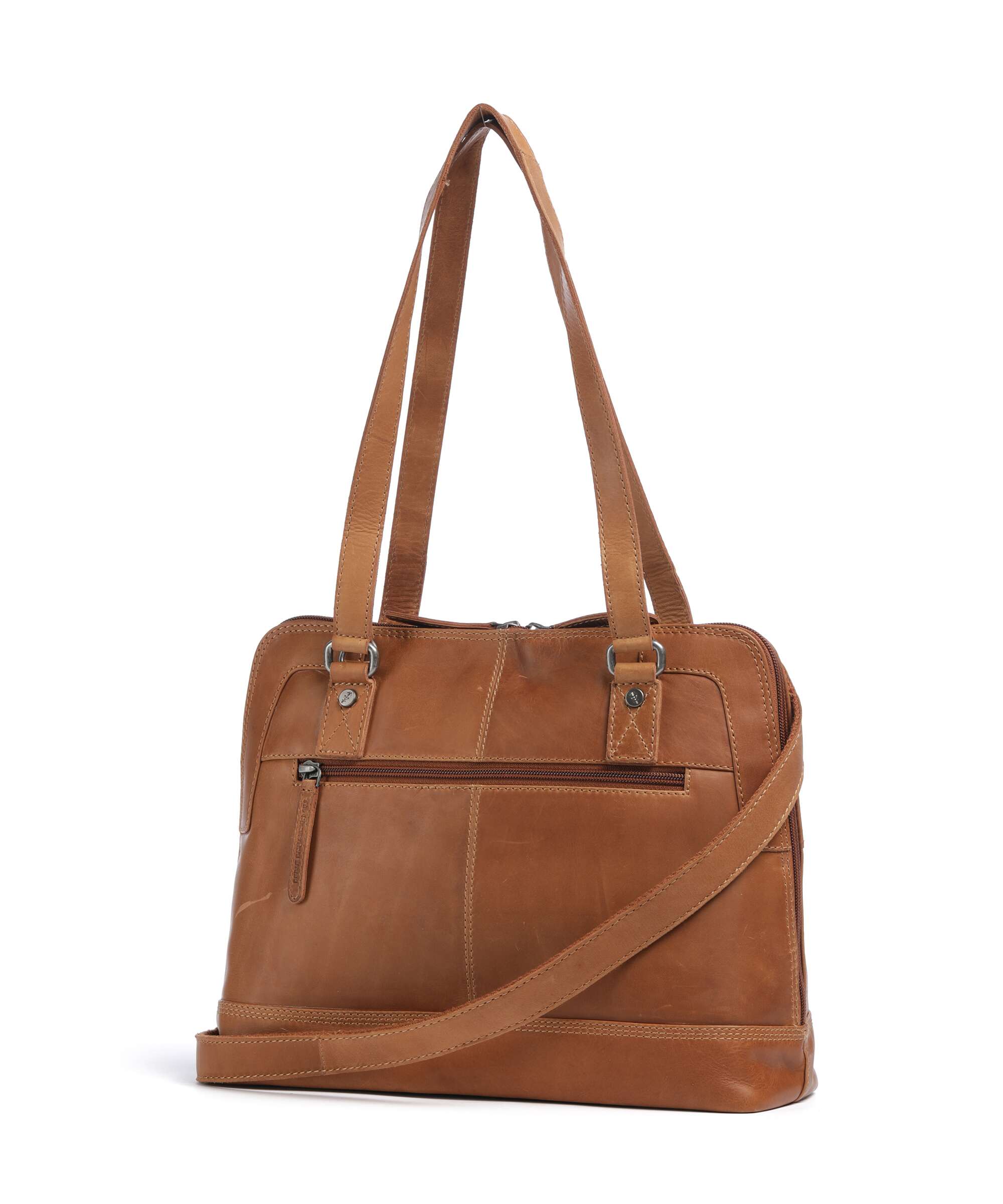 The Chesterfield Brand Wax Pull Up Cow Seron Shoulder bag cognac - Image 2