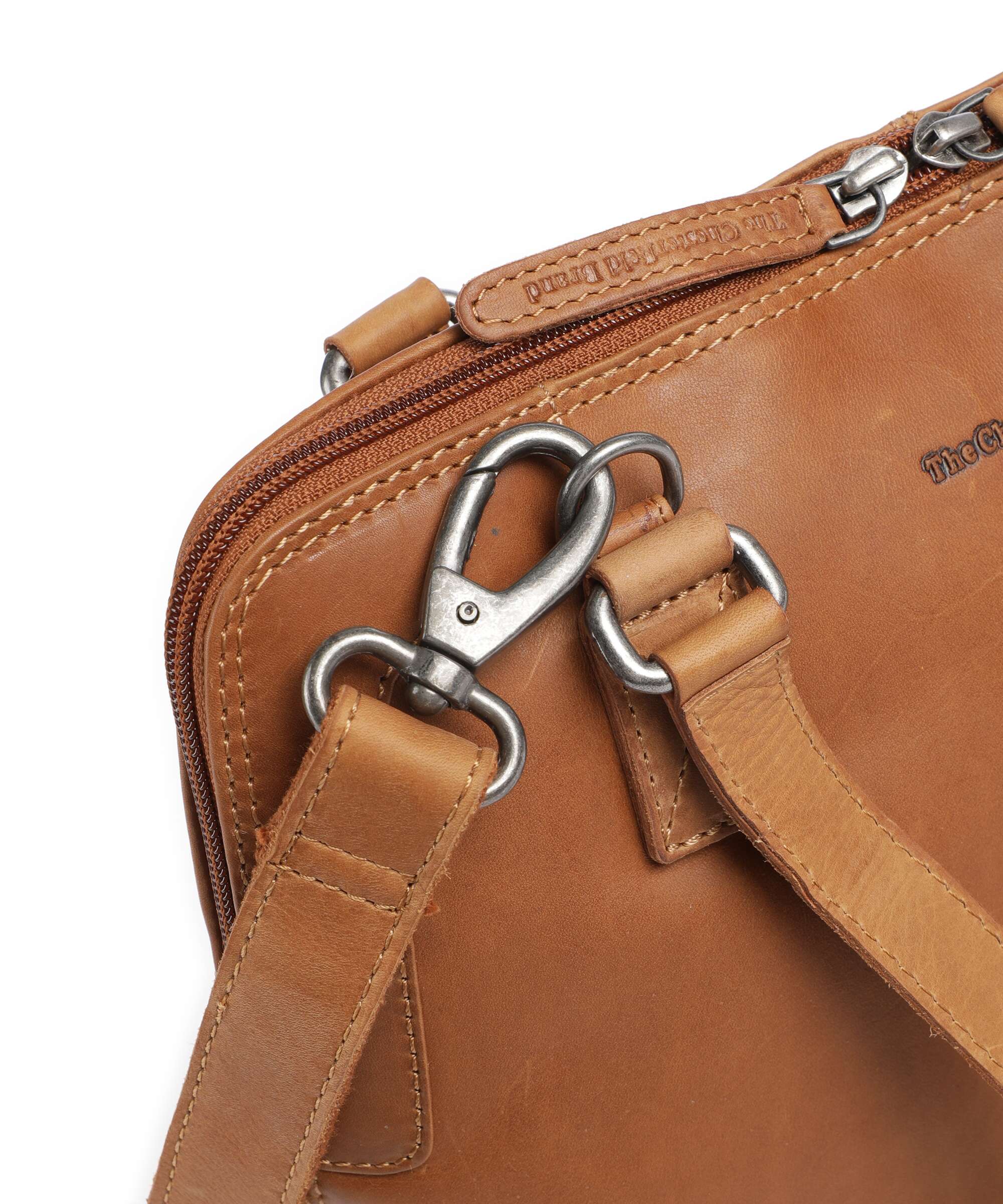 The Chesterfield Brand Wax Pull Up Cow Seron Shoulder bag cognac - Image 4