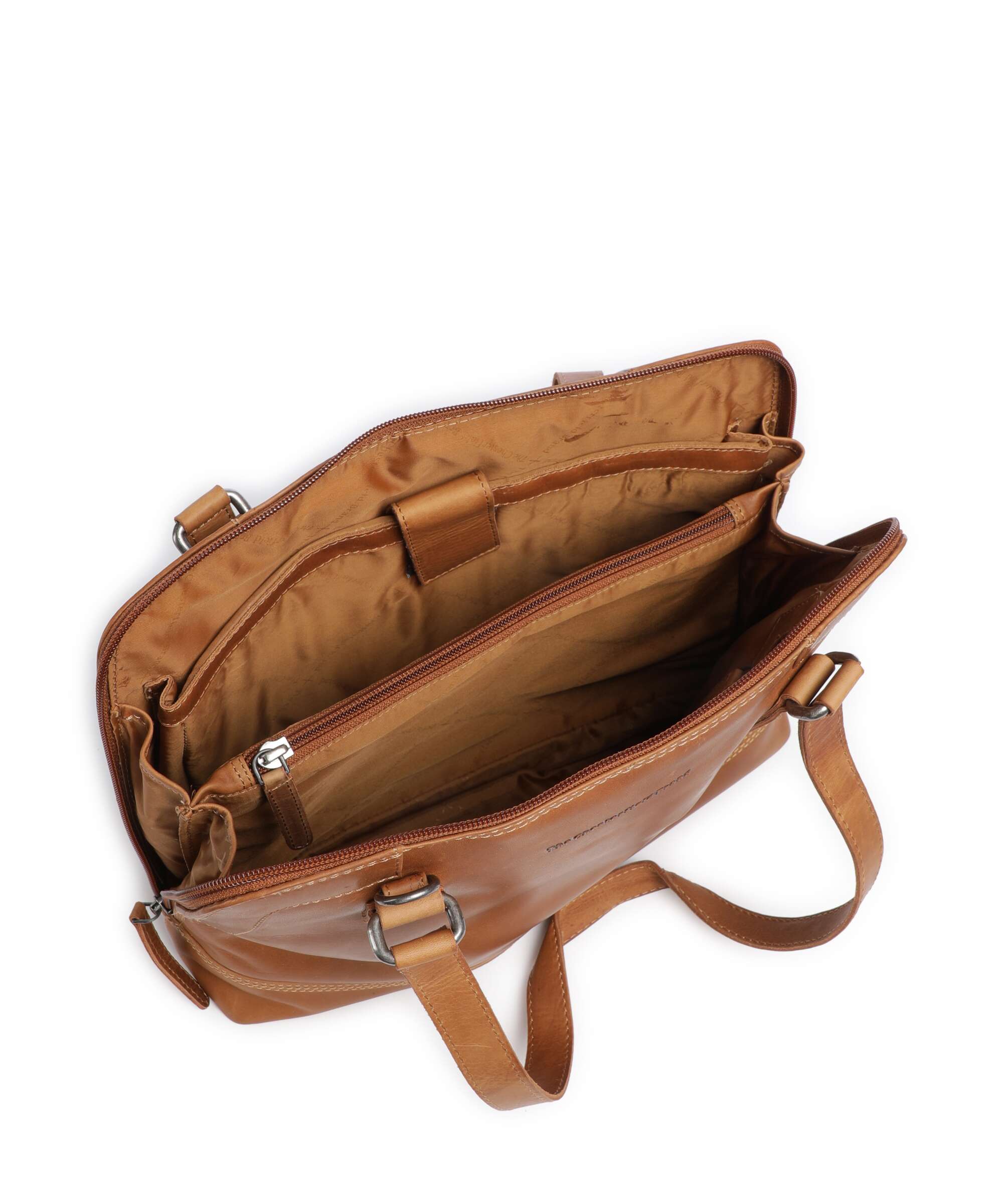 The Chesterfield Brand Wax Pull Up Cow Seron Shoulder bag cognac - Image 6