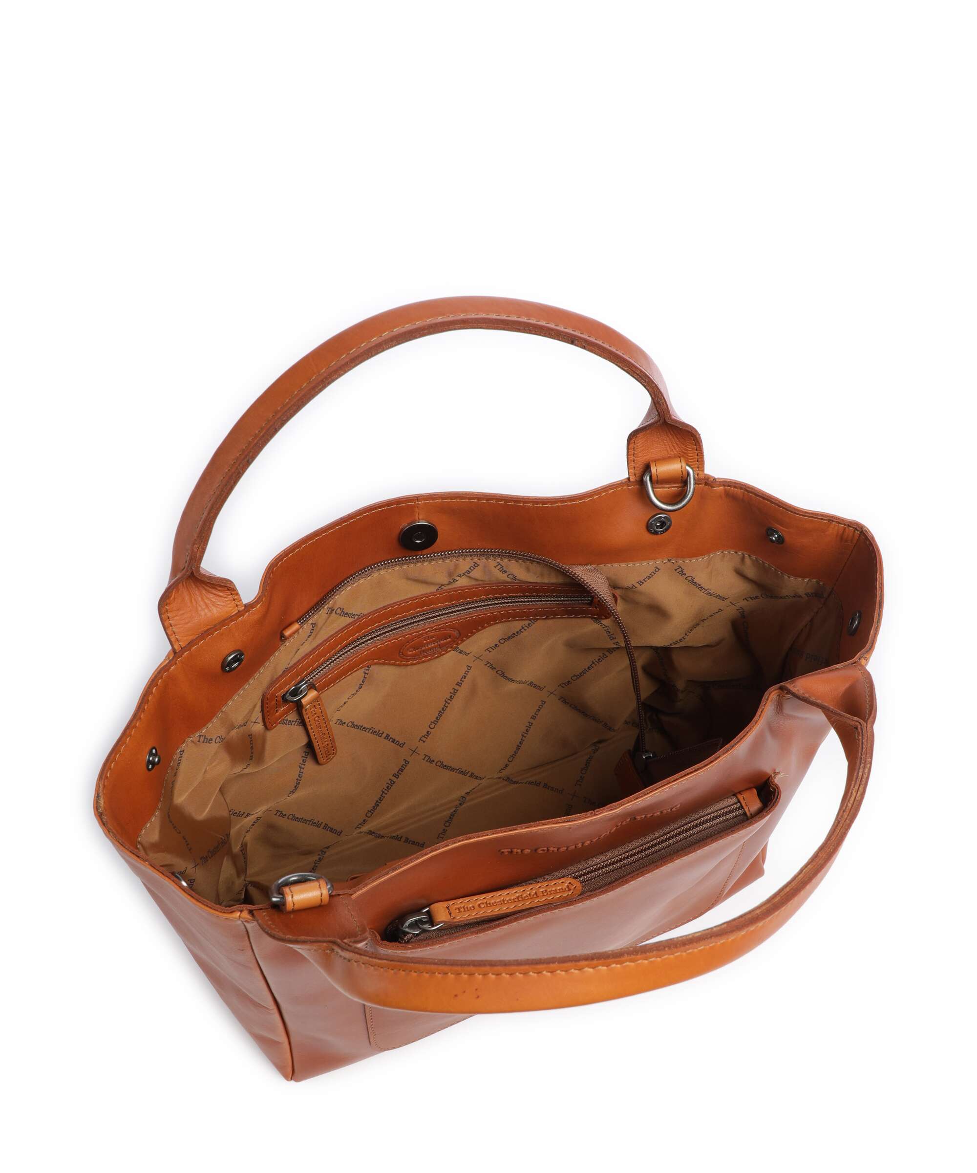 The Chesterfield Brand Wax Pull Up Cow Tenara Shoulder bag cognac - Image 6