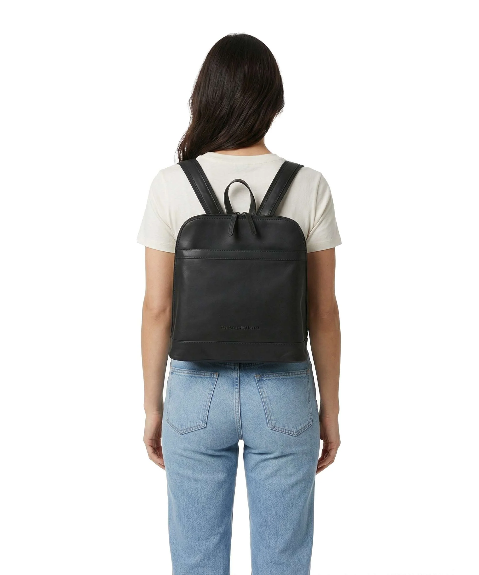 The Chesterfield Brand Wax Pull Up Cow Tigris Backpack black - Image 3
