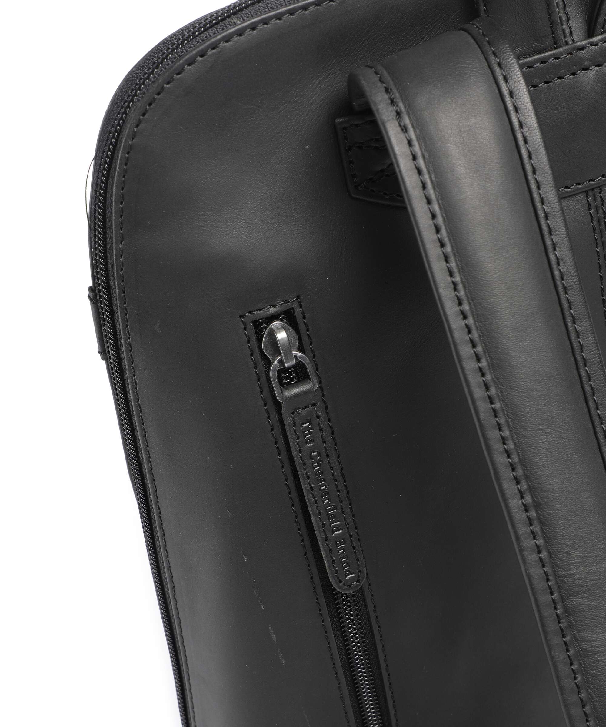The Chesterfield Brand Wax Pull Up Cow Tigris Backpack black - Image 4