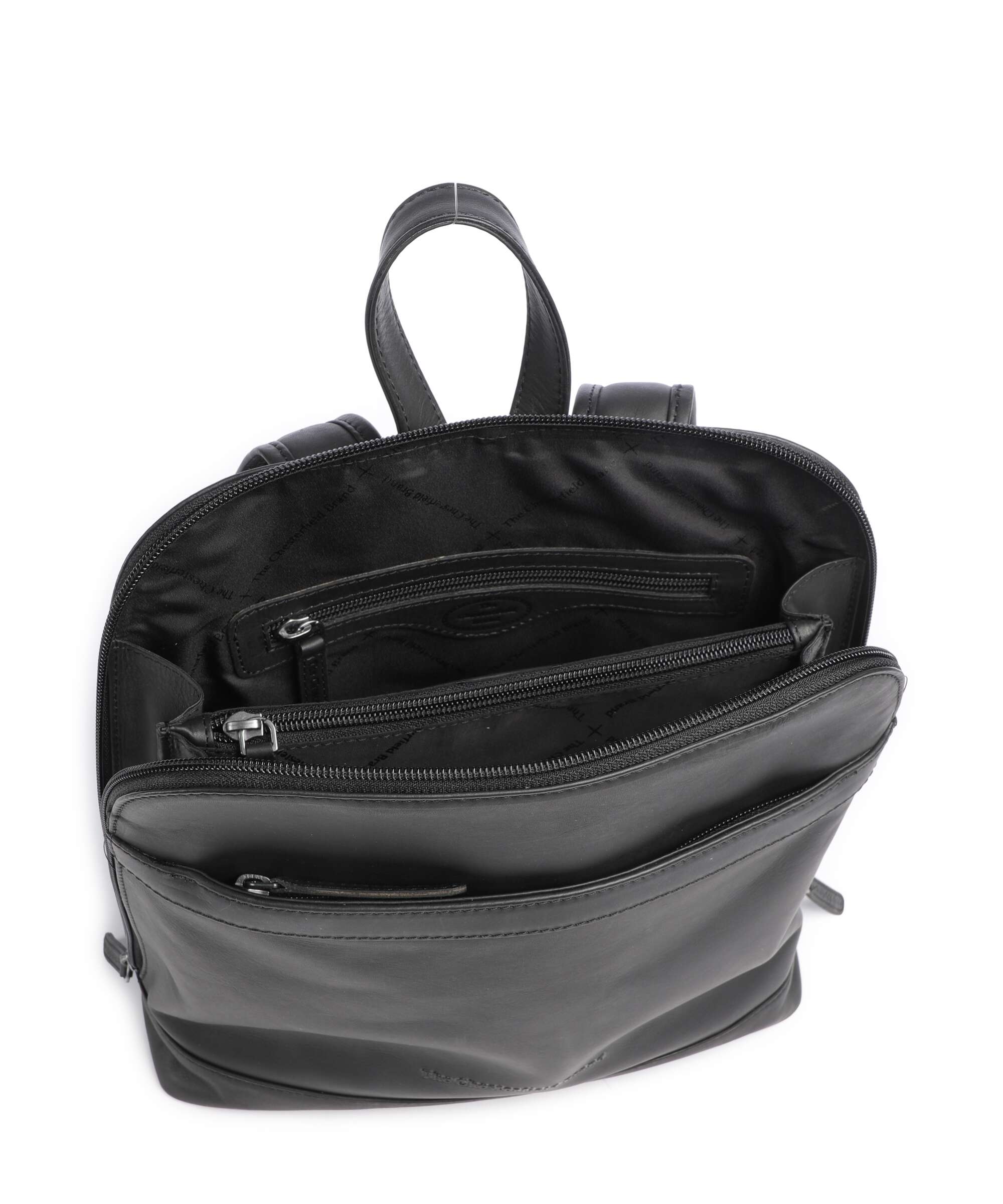 The Chesterfield Brand Wax Pull Up Cow Tigris Backpack black - Image 5