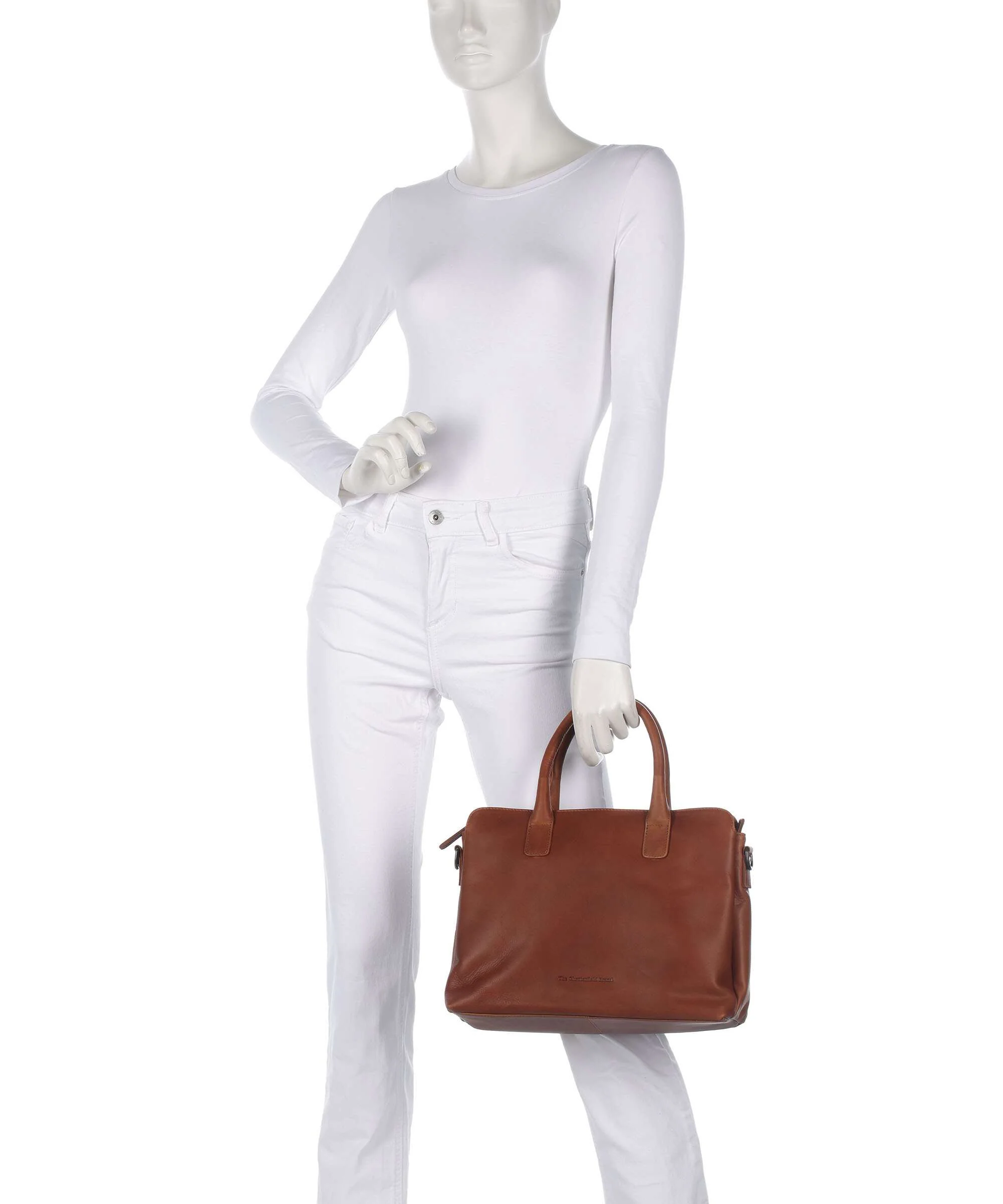 The Chesterfield Brand Wax Pull Up Cow Valmonte Handbag cognac - Image 3