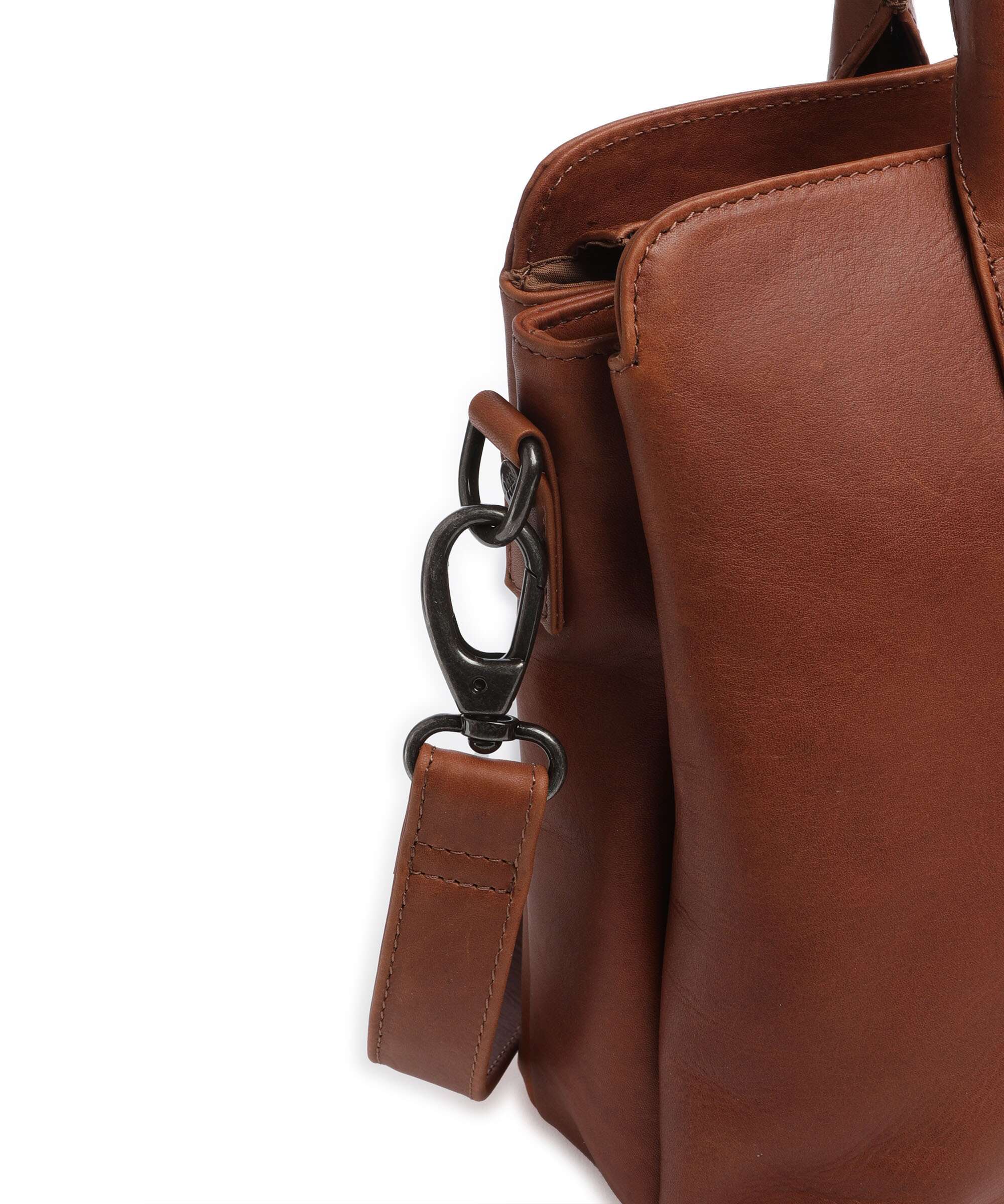 The Chesterfield Brand Wax Pull Up Cow Valmonte Handbag cognac - Image 4