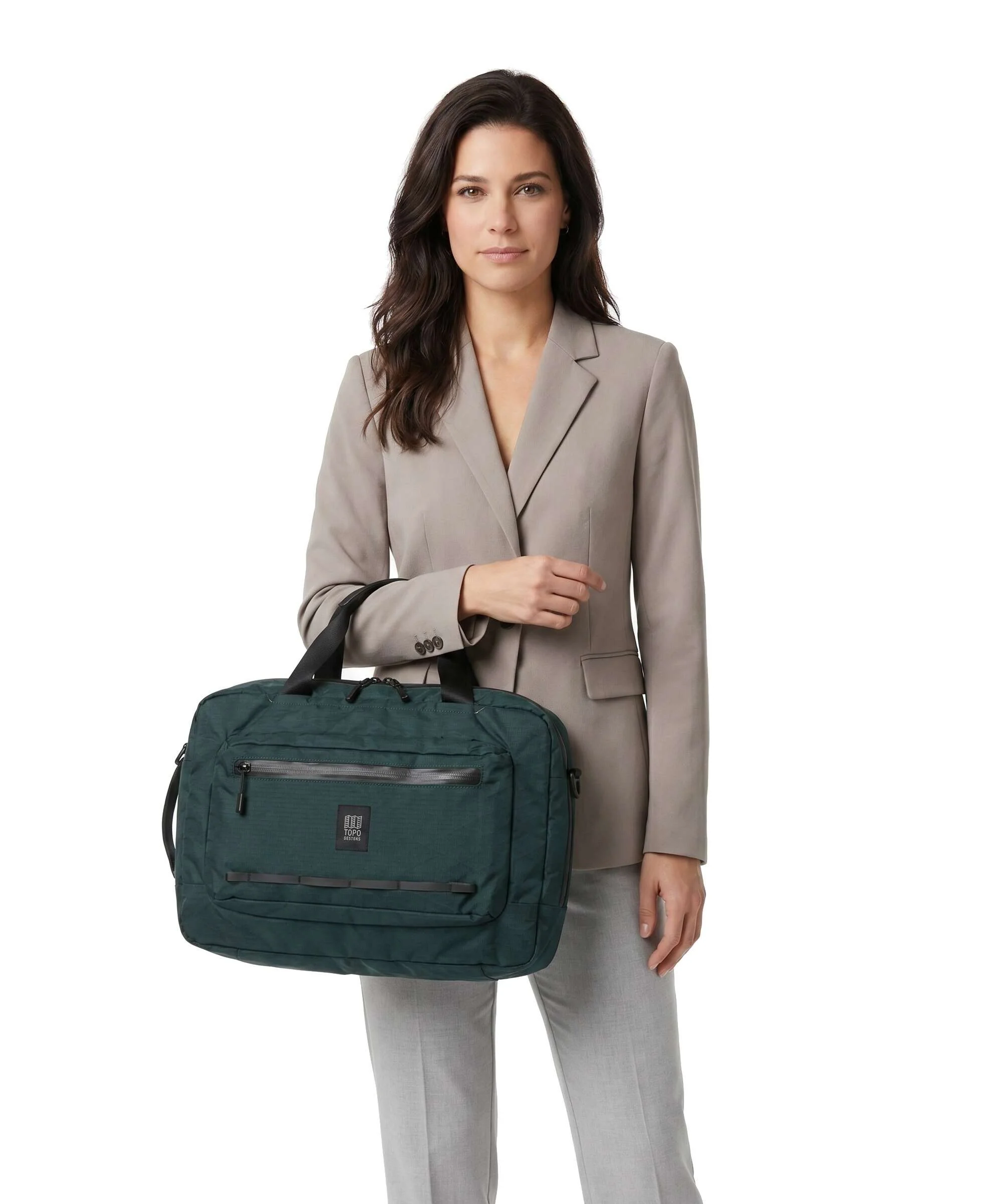 Topo Designs Global Pro 3-Way Briefcase dark/dark pine - Image 3