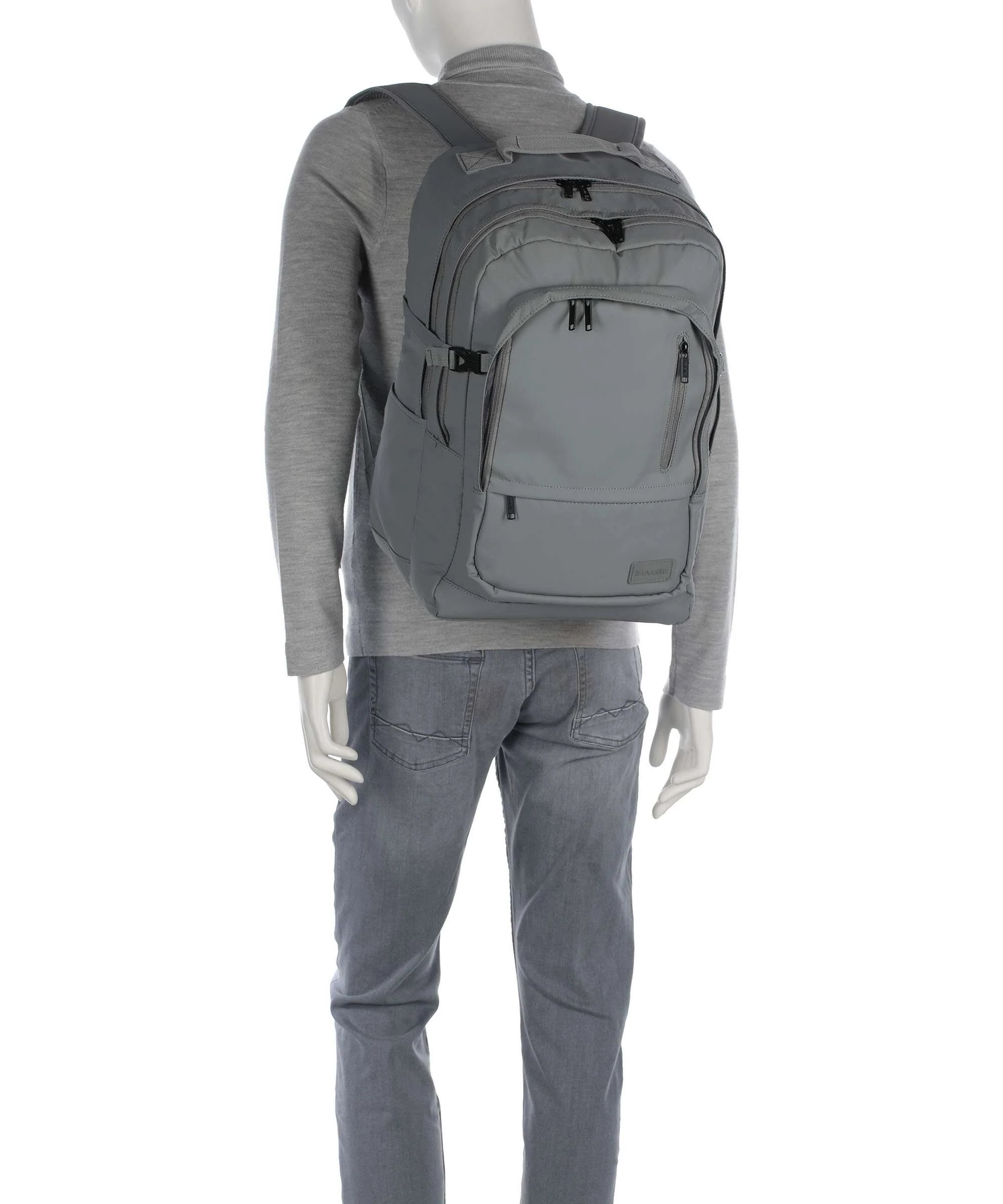 Travelite Basics Backpack hellgrau - Image 3