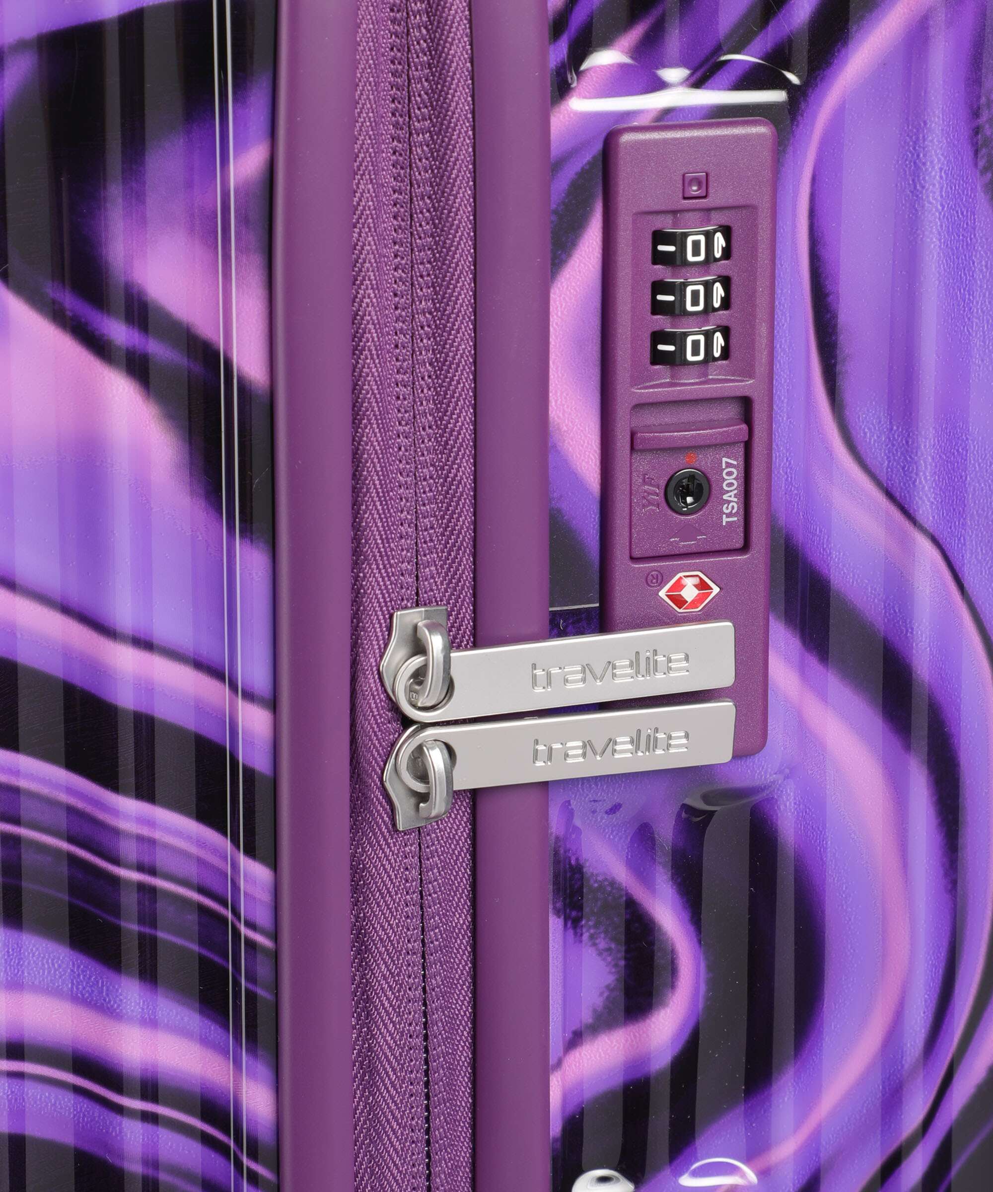 Travelite Lascana Edition Spinner (4 wheels) purple swirl - Image 3