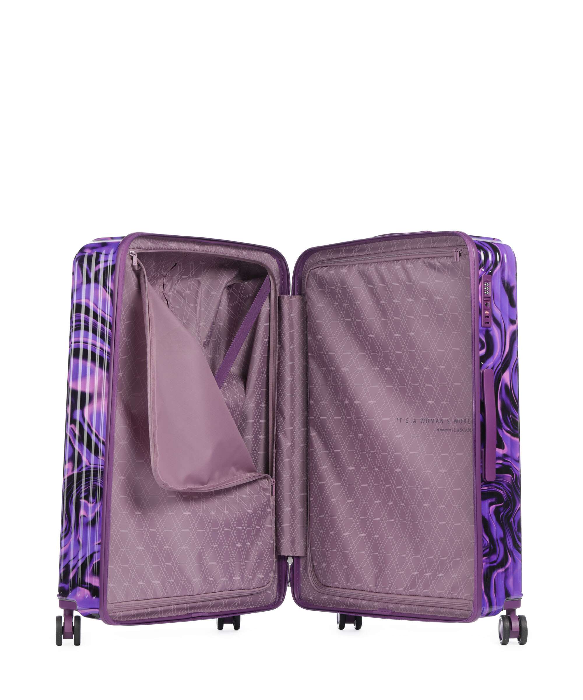 Travelite Lascana Edition Spinner (4 wheels) purple swirl - Image 5