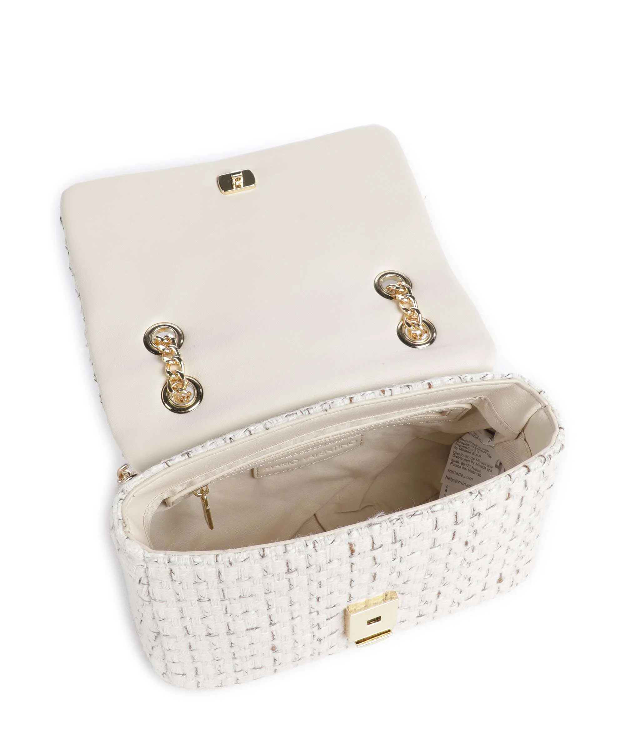 Valentino Bags Tweed Shoulder bag off white/multicolour - Image 5