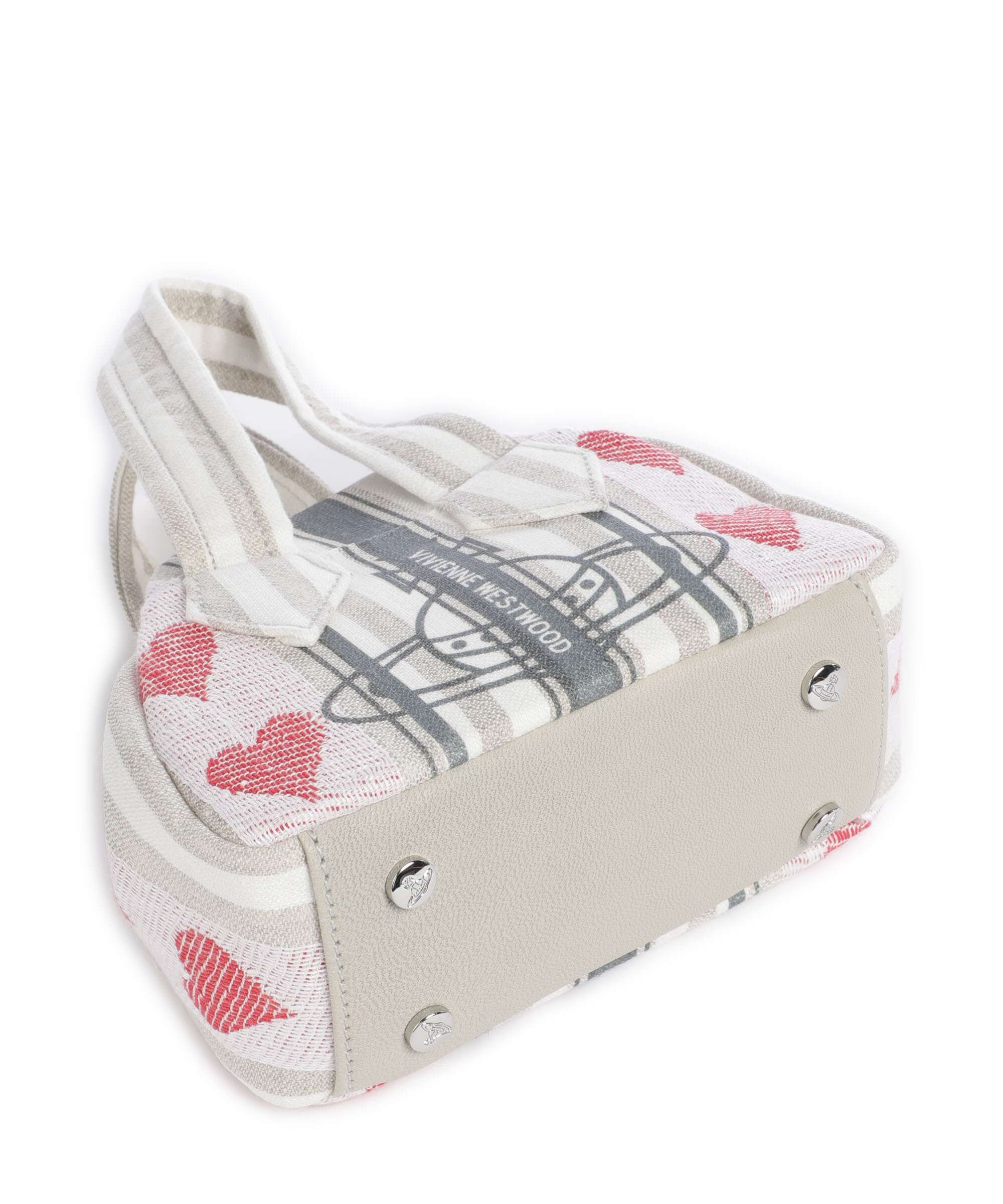 Vivienne Westwood Archive Linen Heart Stripes Mini Crossbody bag multicolour - Image 5